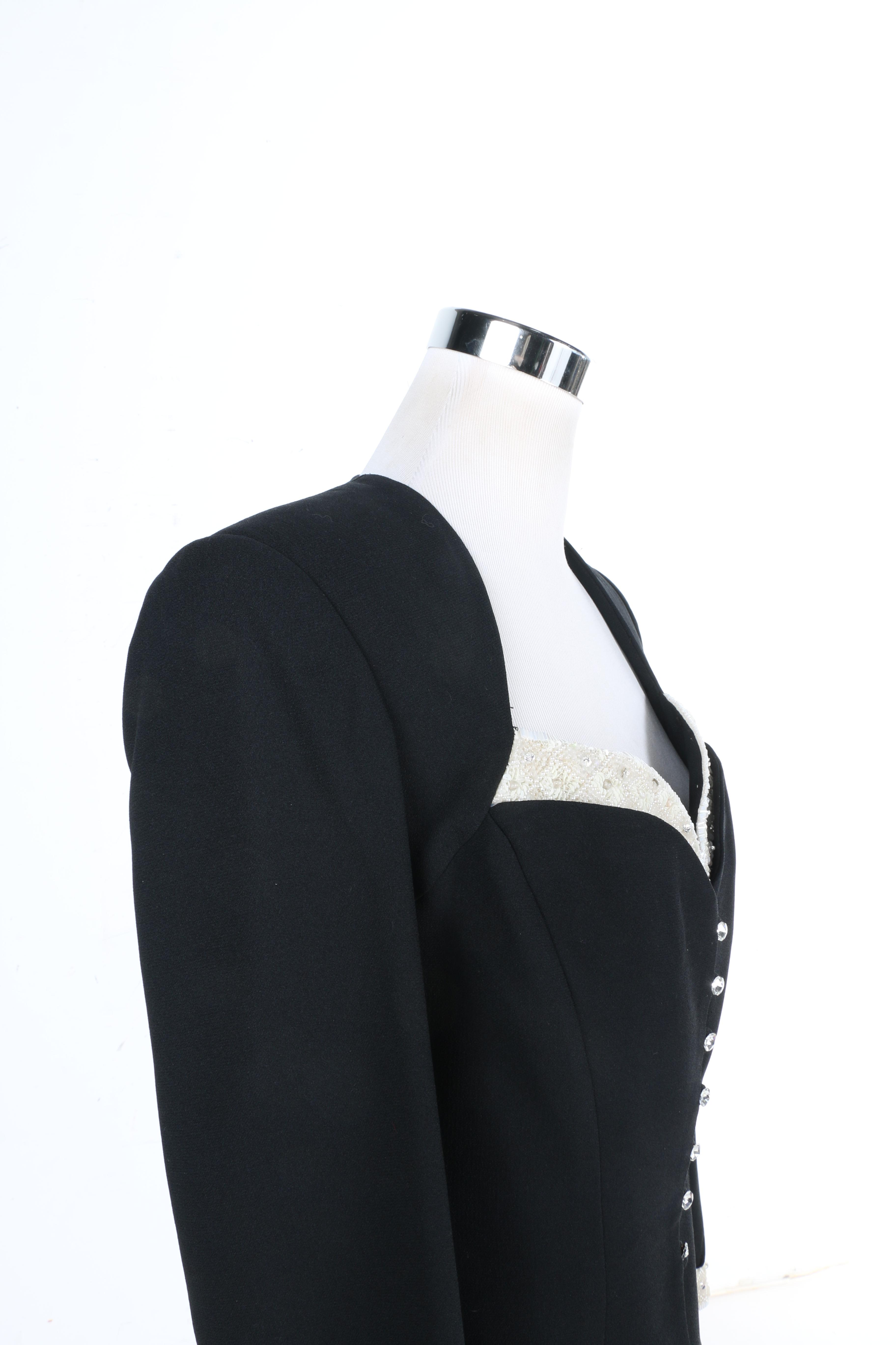Kathryn Dianos Set with Beaded Trim