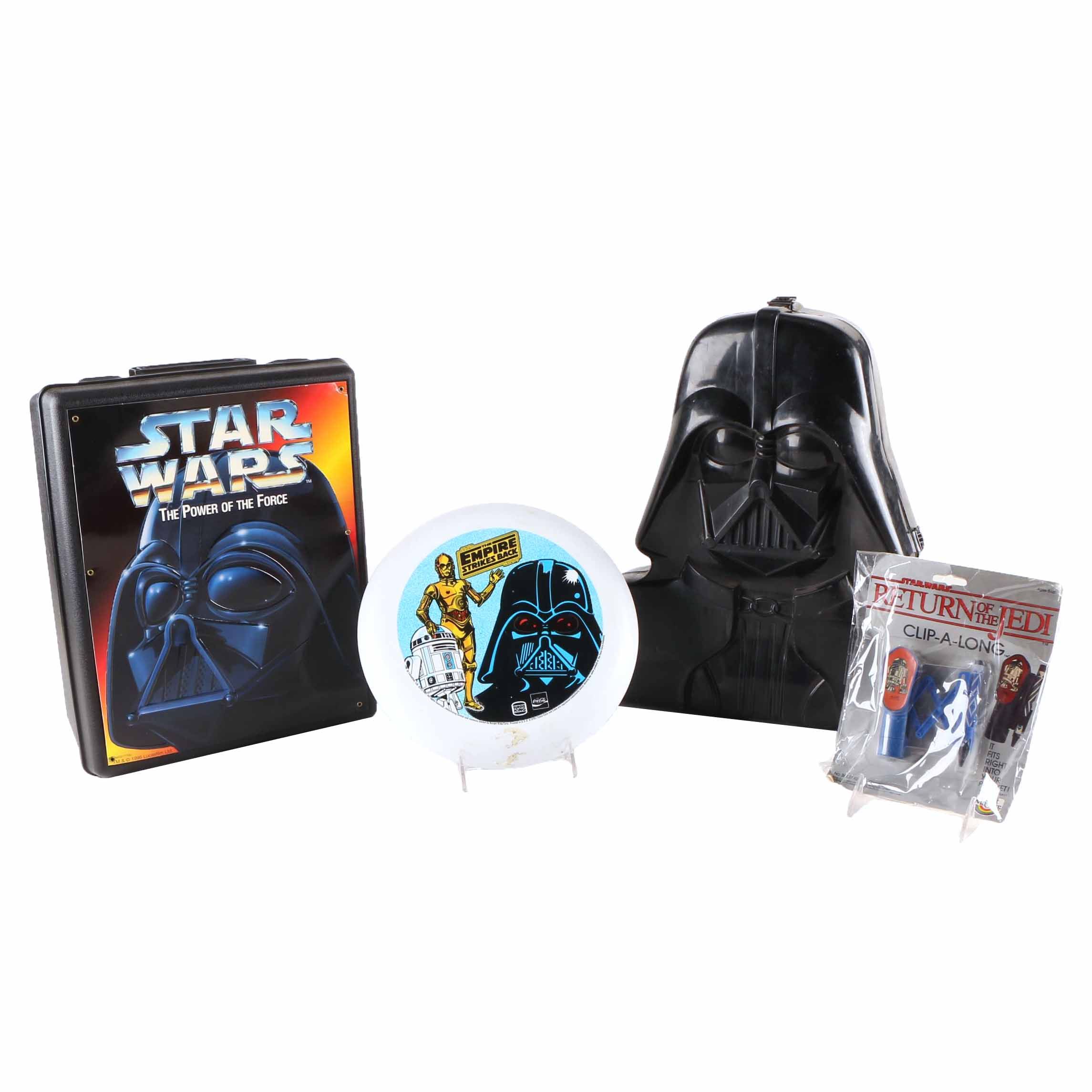 "Darth Vader" Action Figure Storage Cases and Other "Star Wars" Memorabilia
