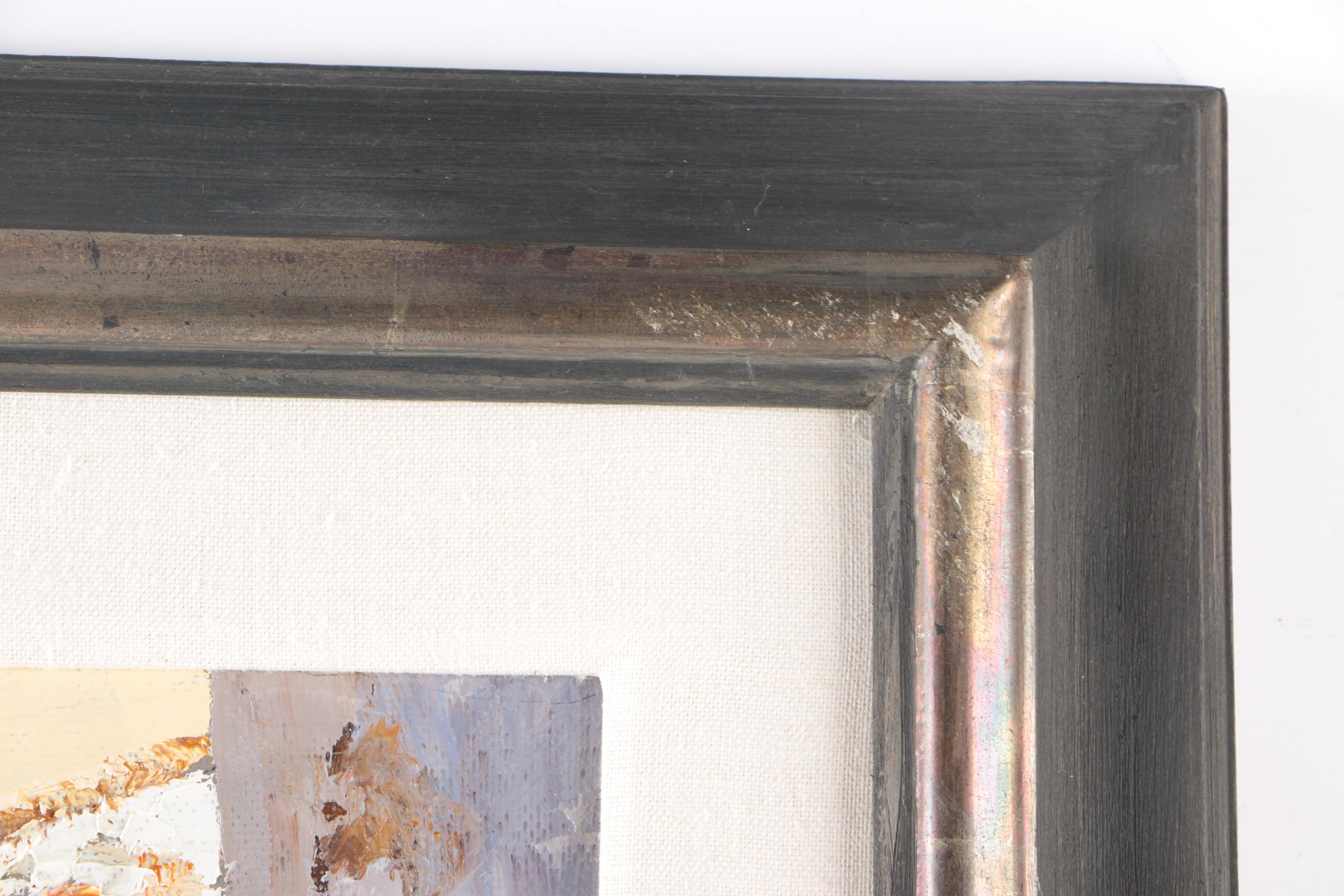 Manuel Cuberos Oil Painting on Canvas "Rooftops"