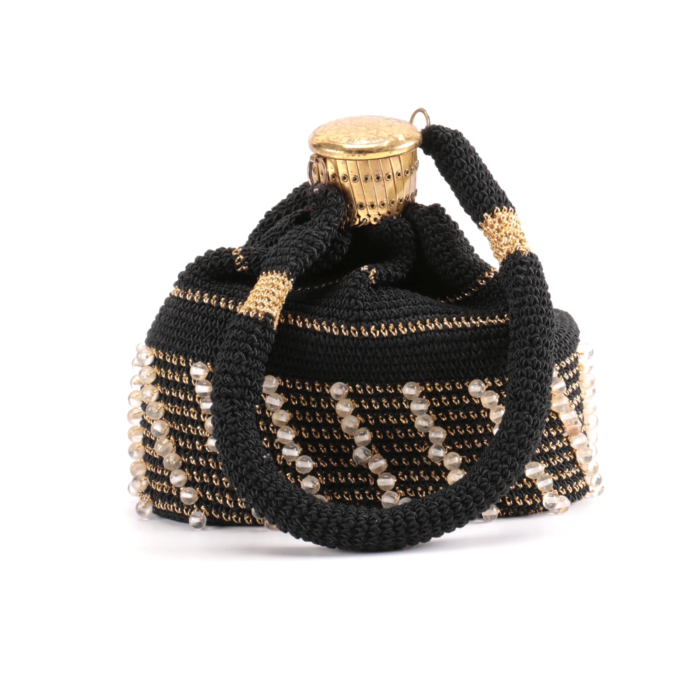 Vintage German Beaded Gate Top Beggars Purse