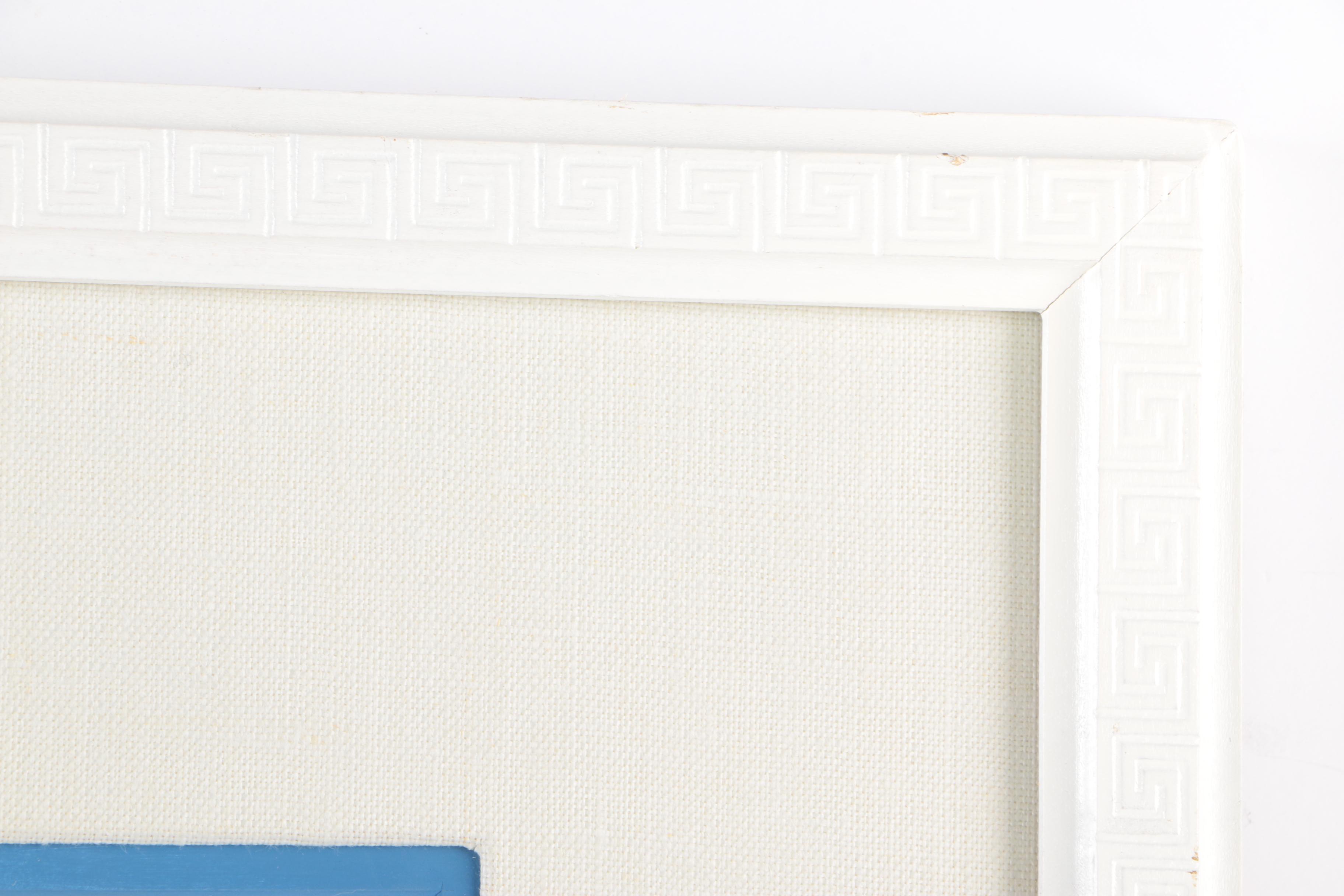 Barbara Hess Pugsley Watercolor and Pencil Drawing Blue and White Asian Porcelain