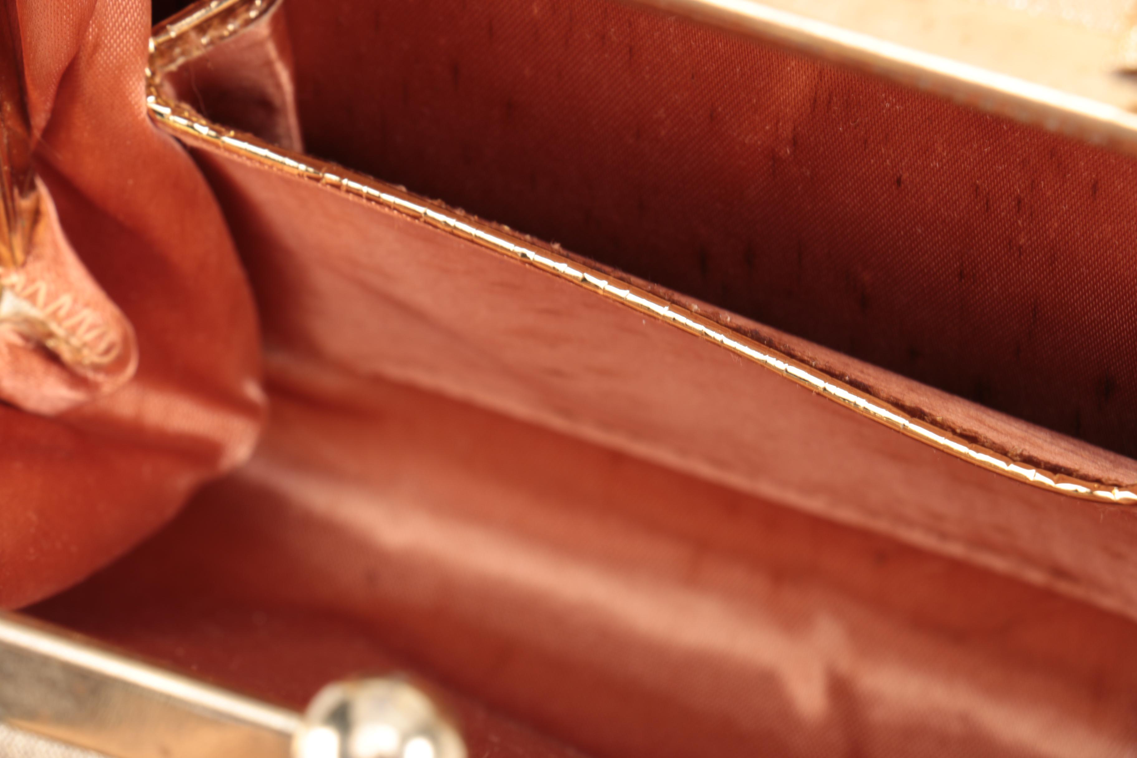 Gold tone Evening Clutch and Handbag