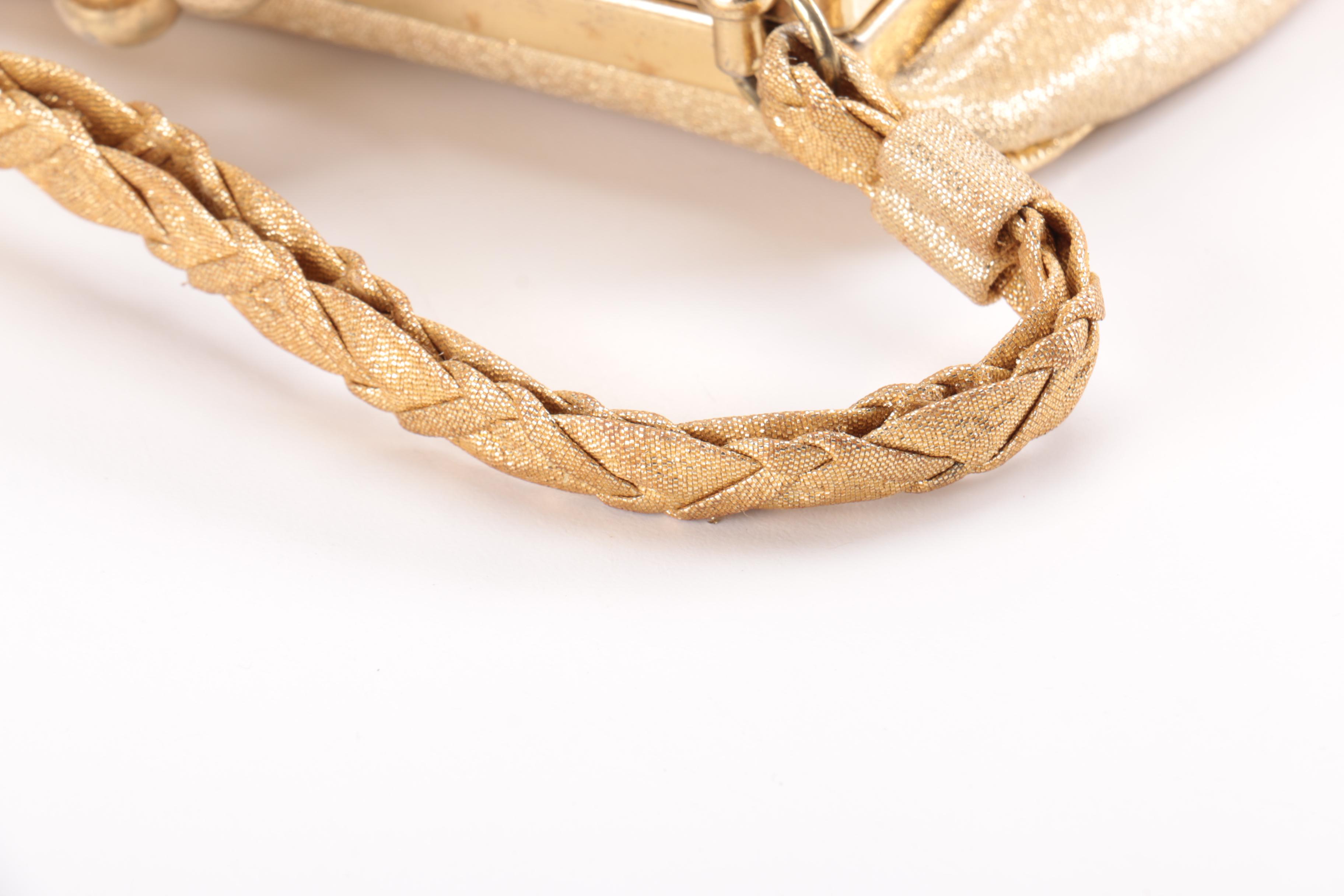 Gold tone Evening Clutch and Handbag