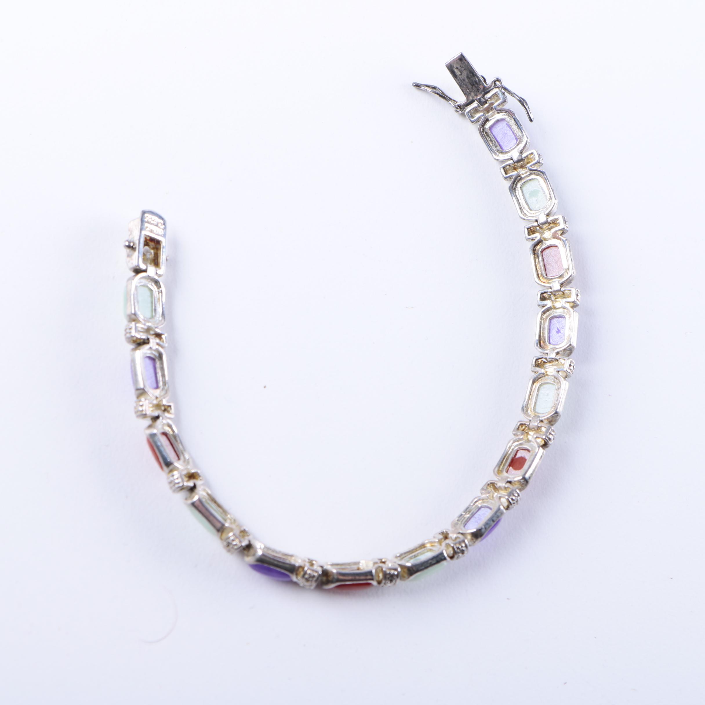 Sterling Silver Bracelets and Earrings Including Diamonds