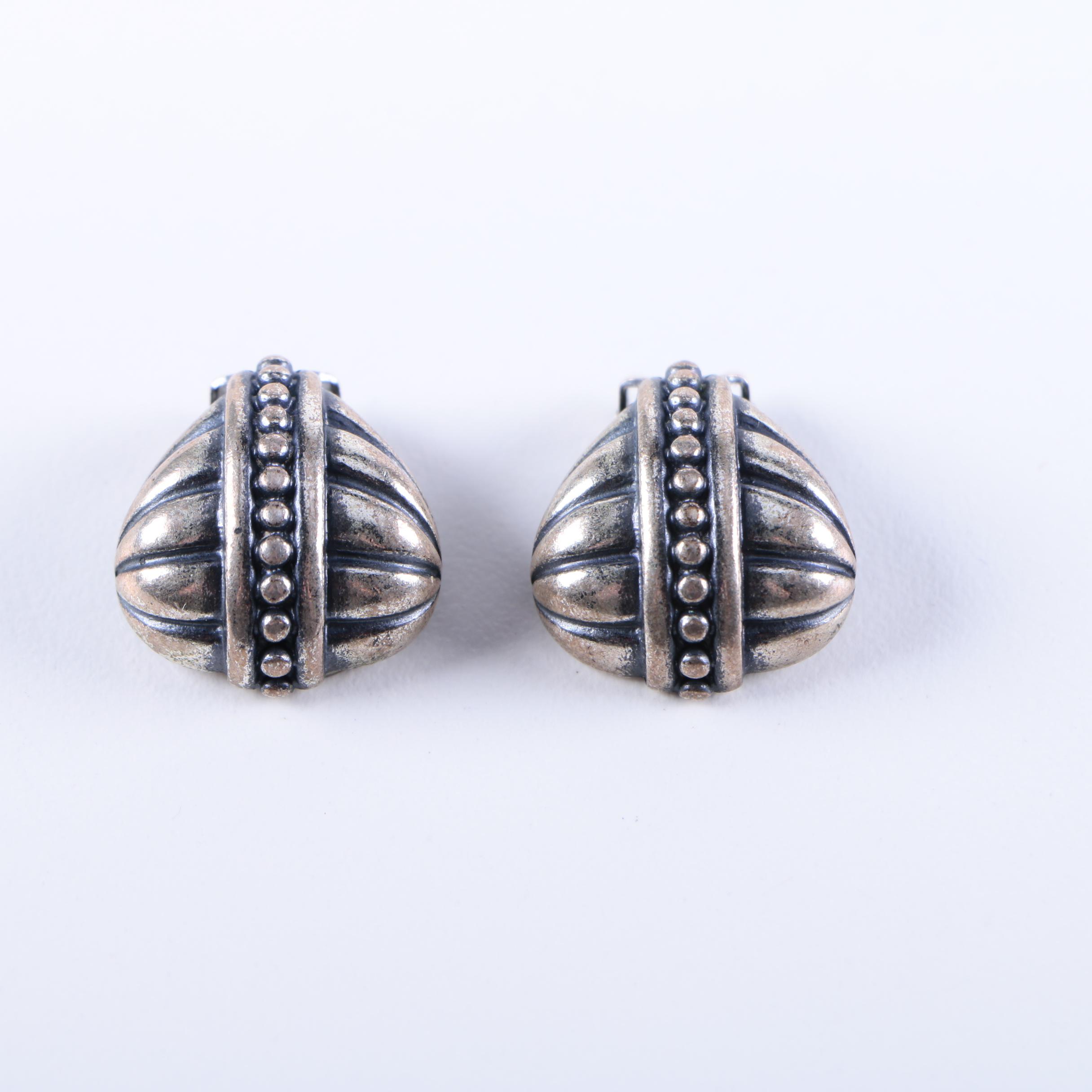Sterling Silver Bracelets and Earrings Including Diamonds