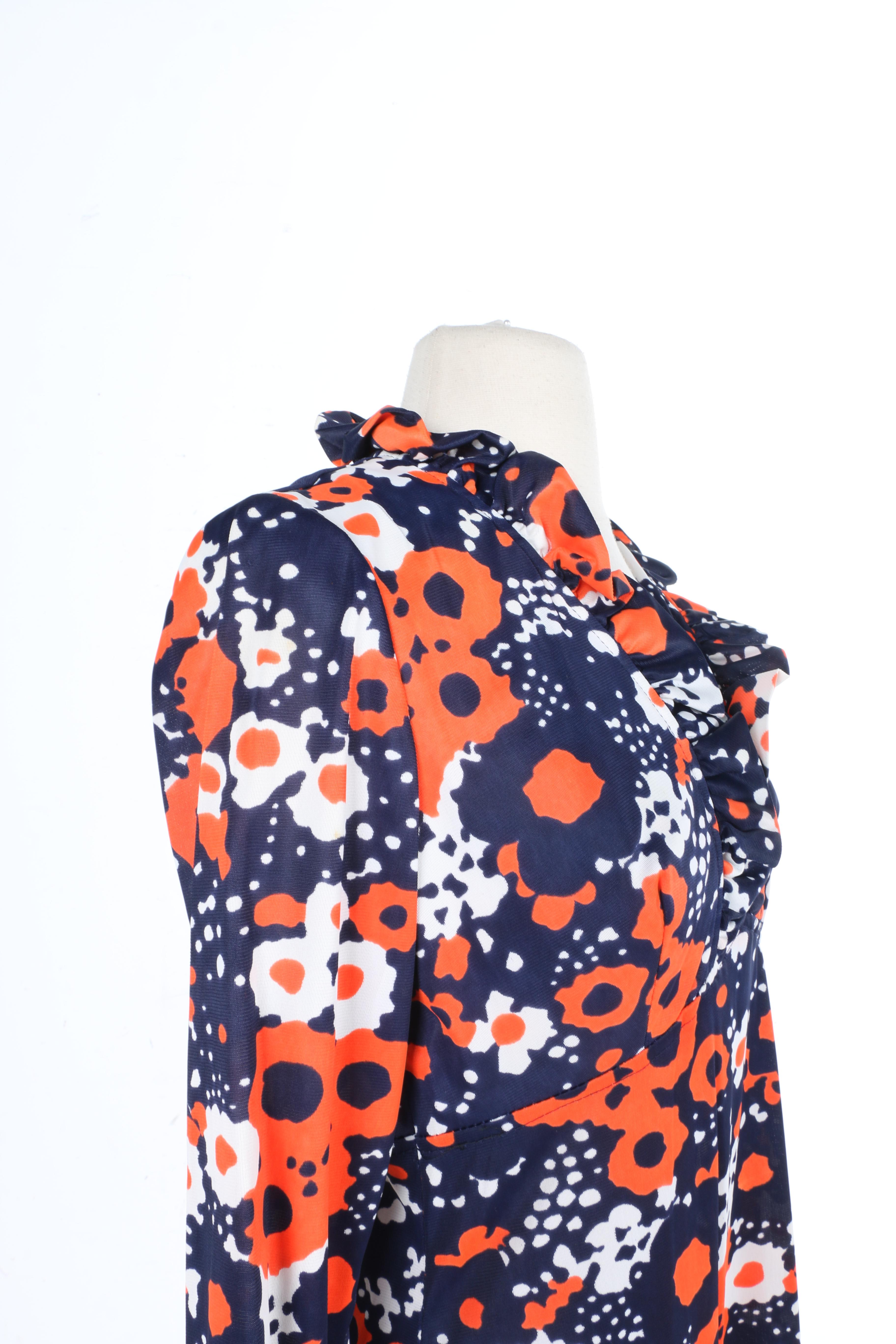 Circa 1970's Floral Maxi Dress