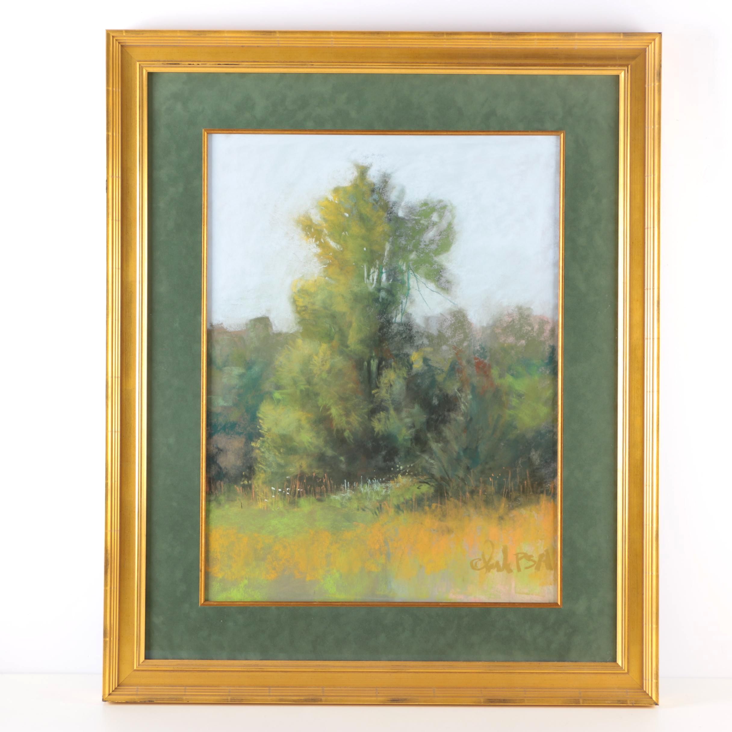 Sherry Clark Chalk Pastel Landscape on Paper