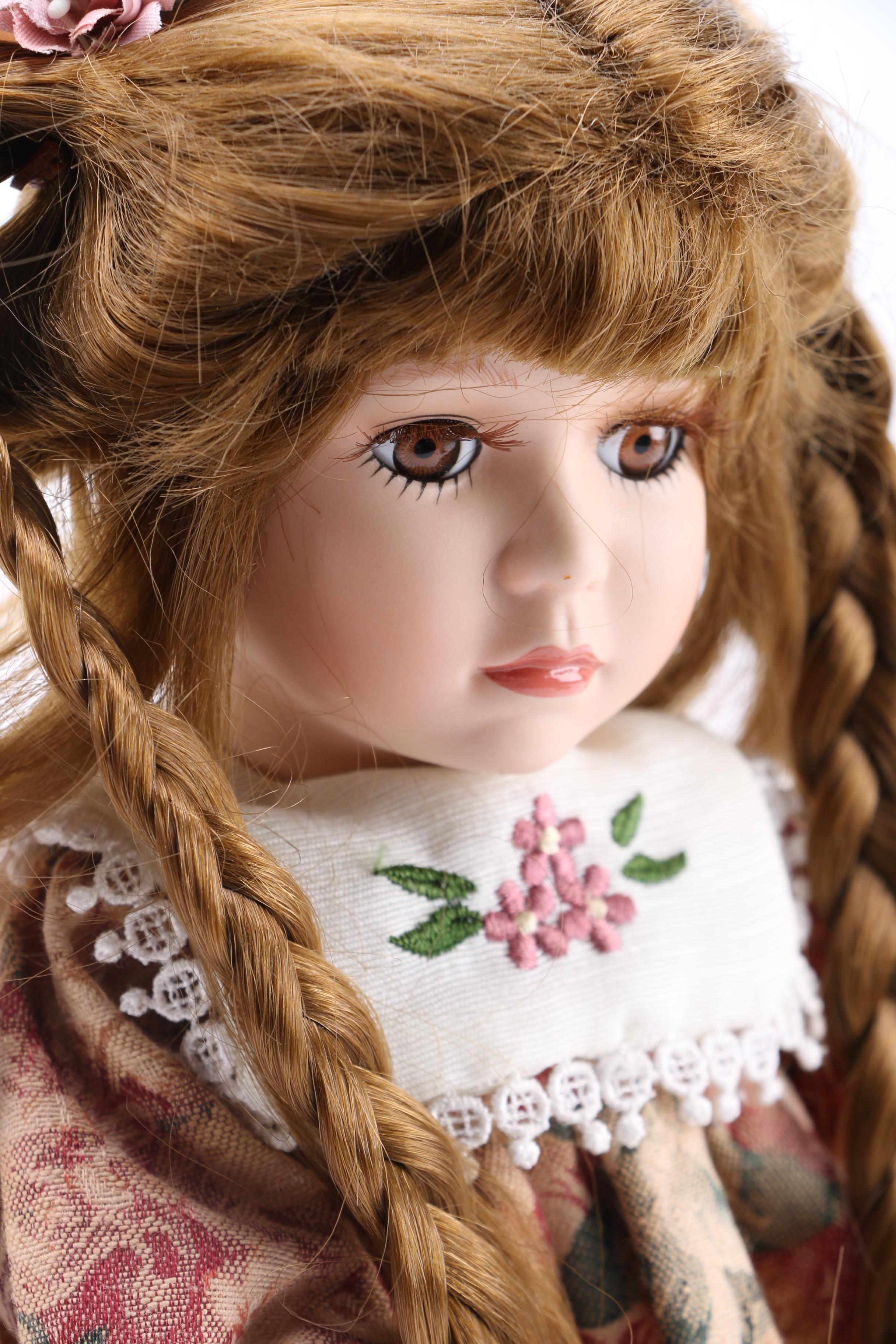 Collection of Porcelain Dolls