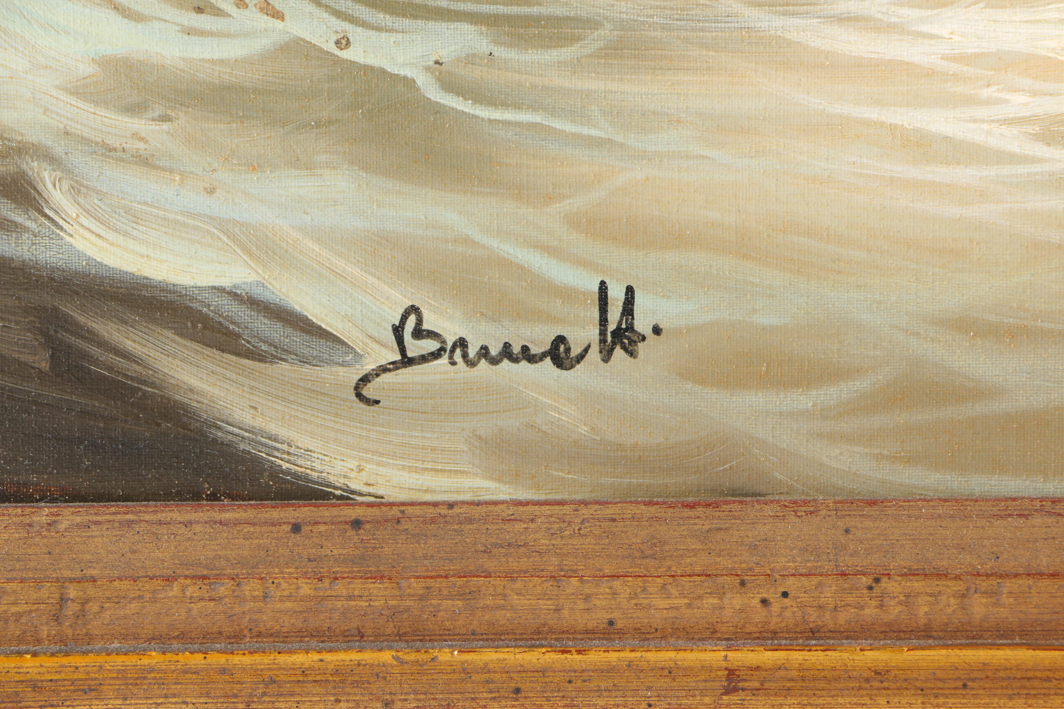 Brunetti Oil Painting on Canvas of Crashing Waves