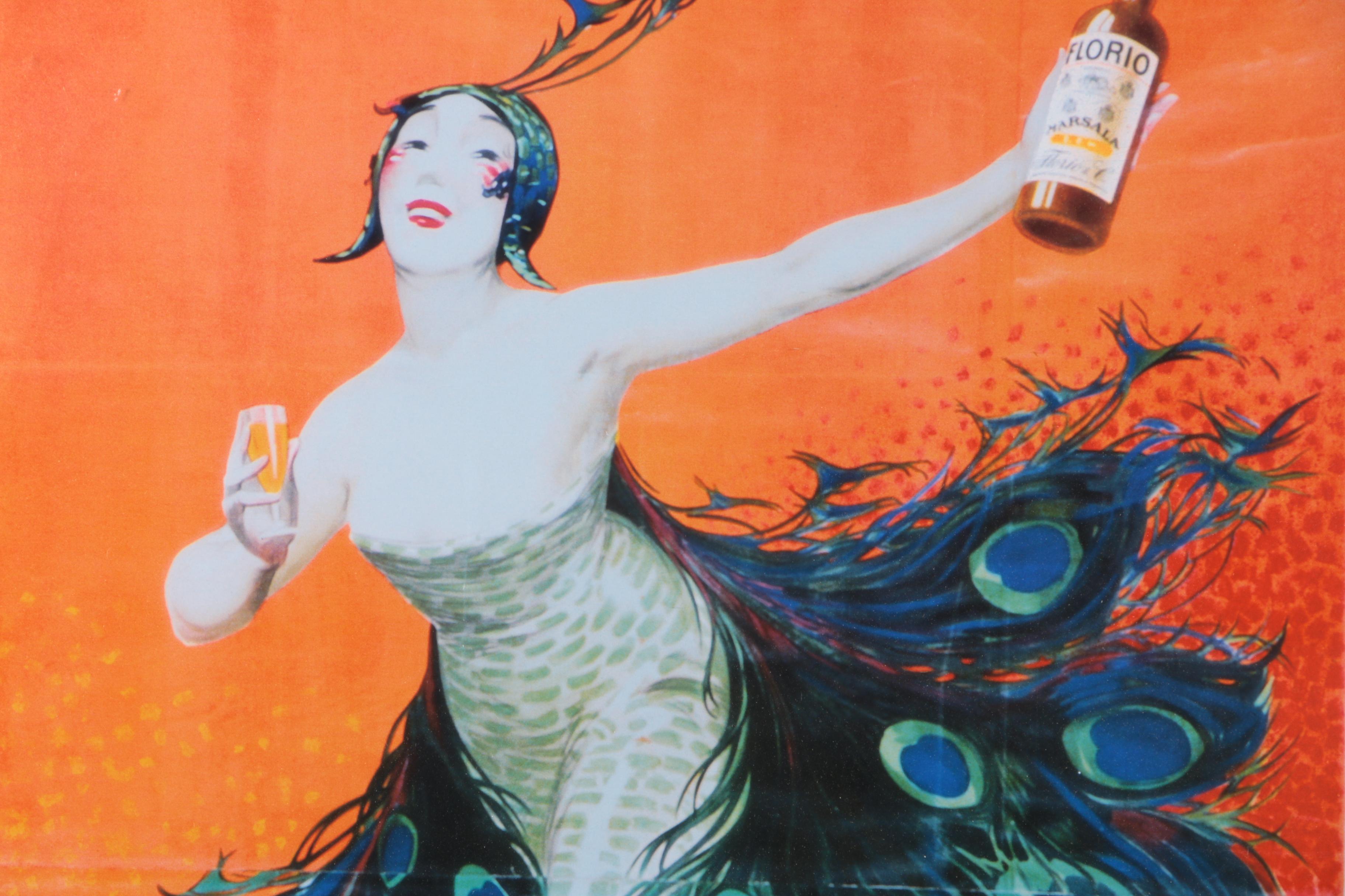 Marsala Florio Lithograph Poster Advertisement After Jean d'Ylen