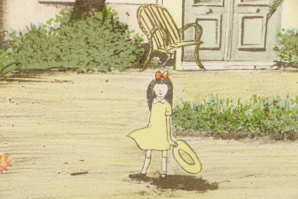 Limited Editing Lithograph on Paper of a Tropical Landscape