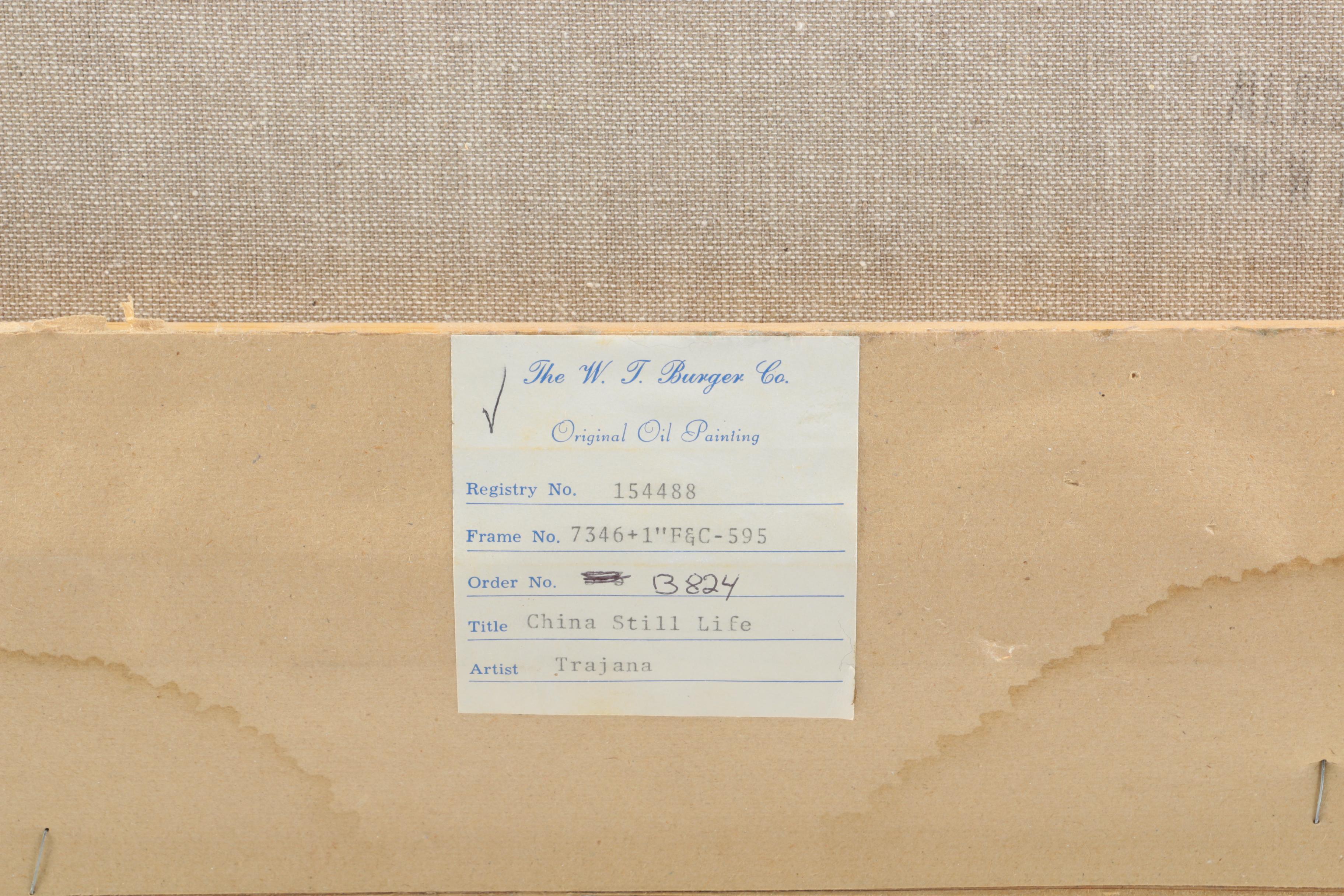 Trajana Oil Painting on Canvas "China Still Life"