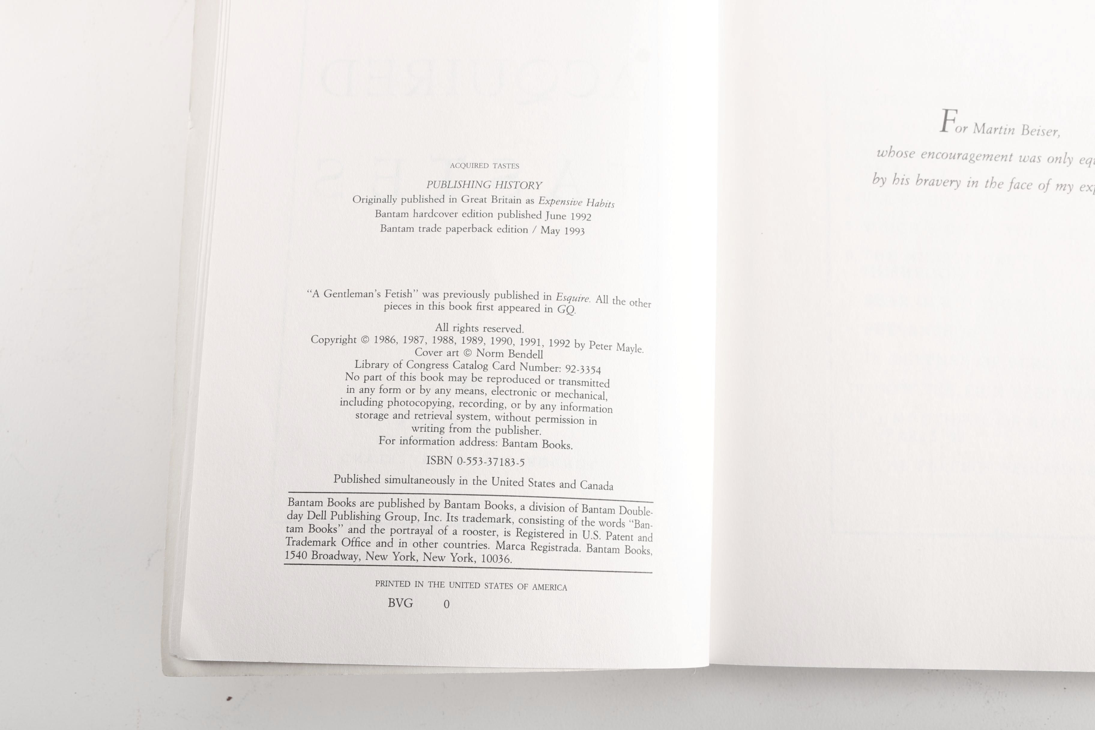 Peter Mayle Books Featuring Signed "Toujours Provence" and First Edition "Hotel Pastis"