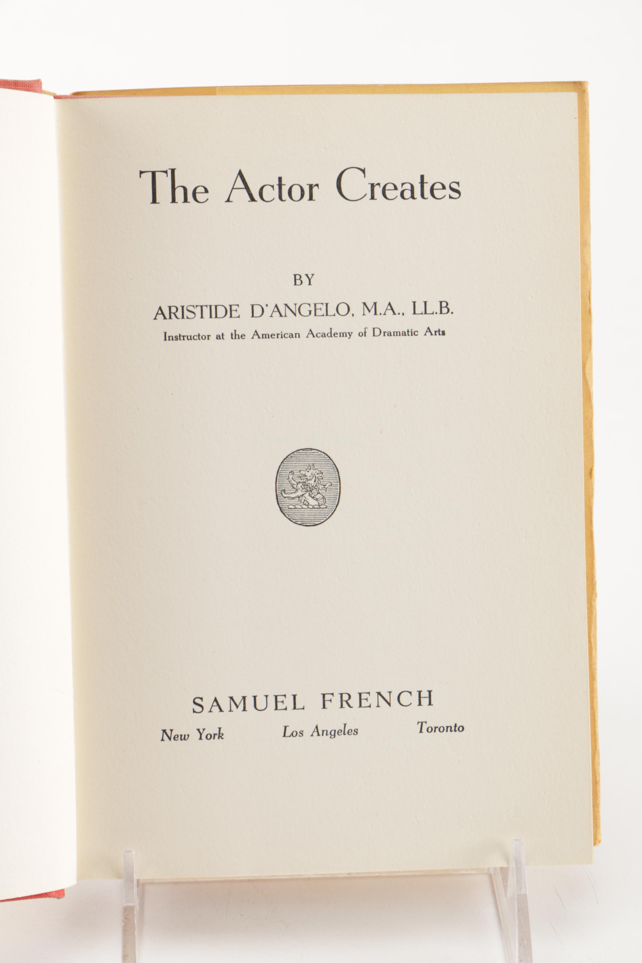 Vintage Thespian Books