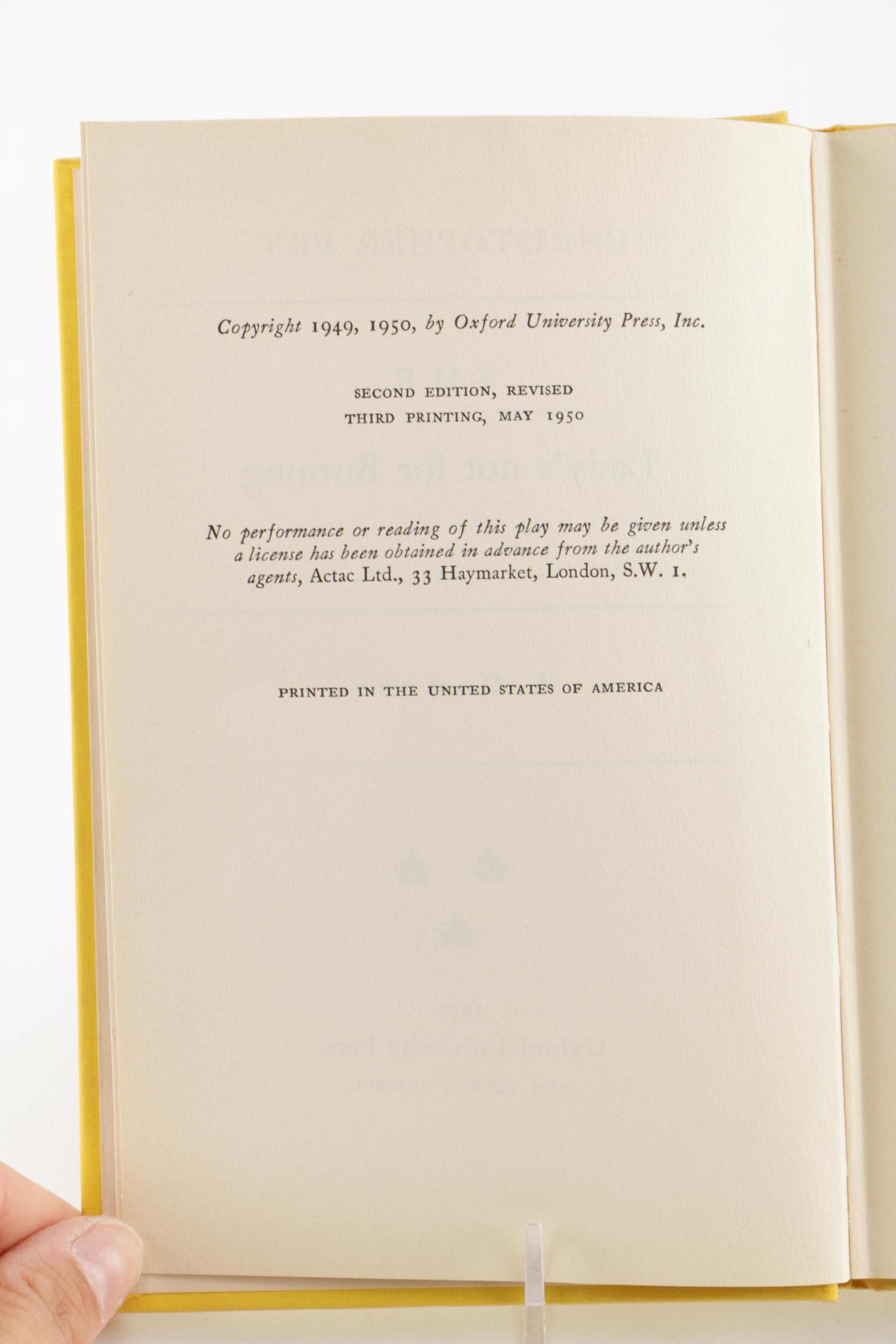 Vintage Thespian Books