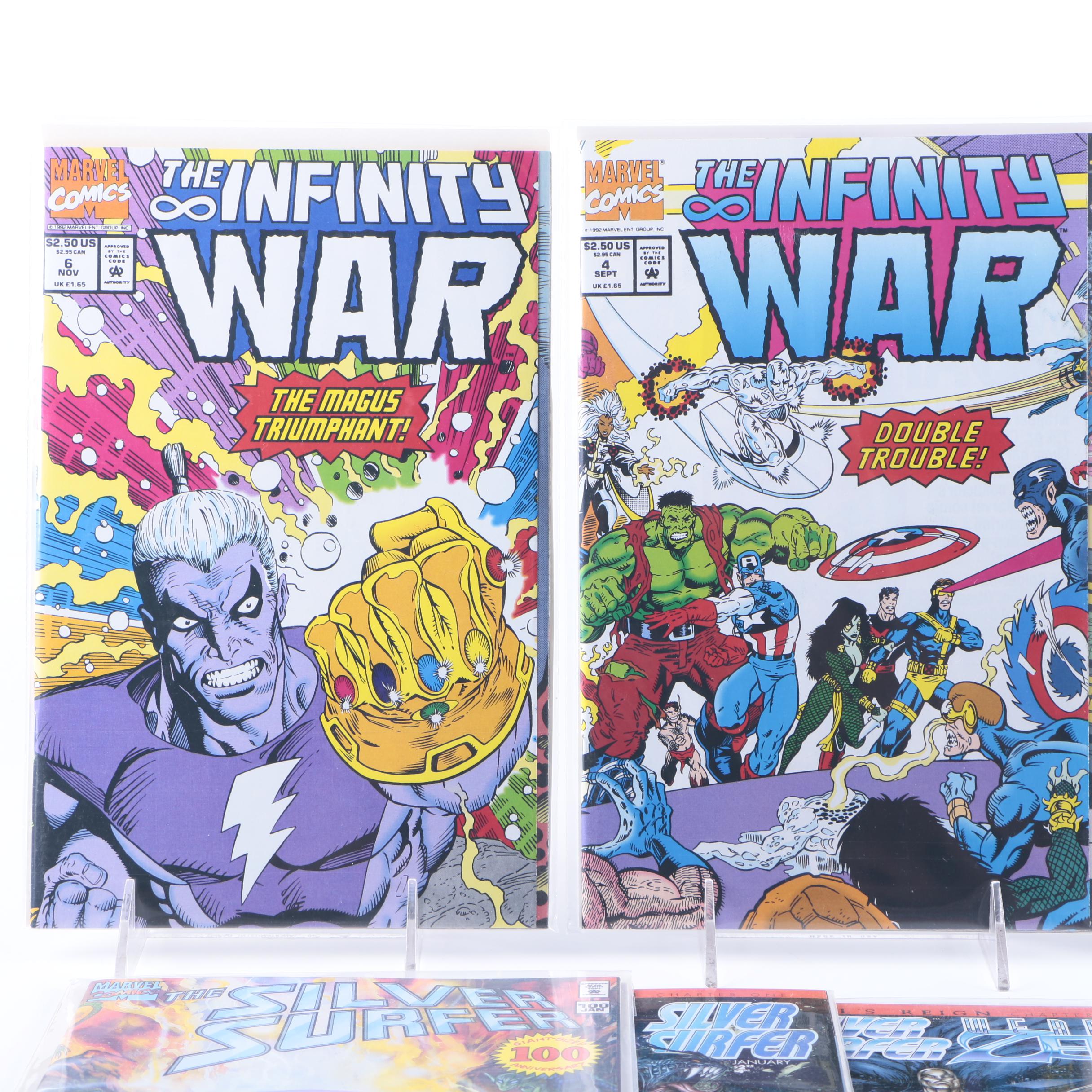 Marvel "Silver Surfer" and "Infinity War" Comics