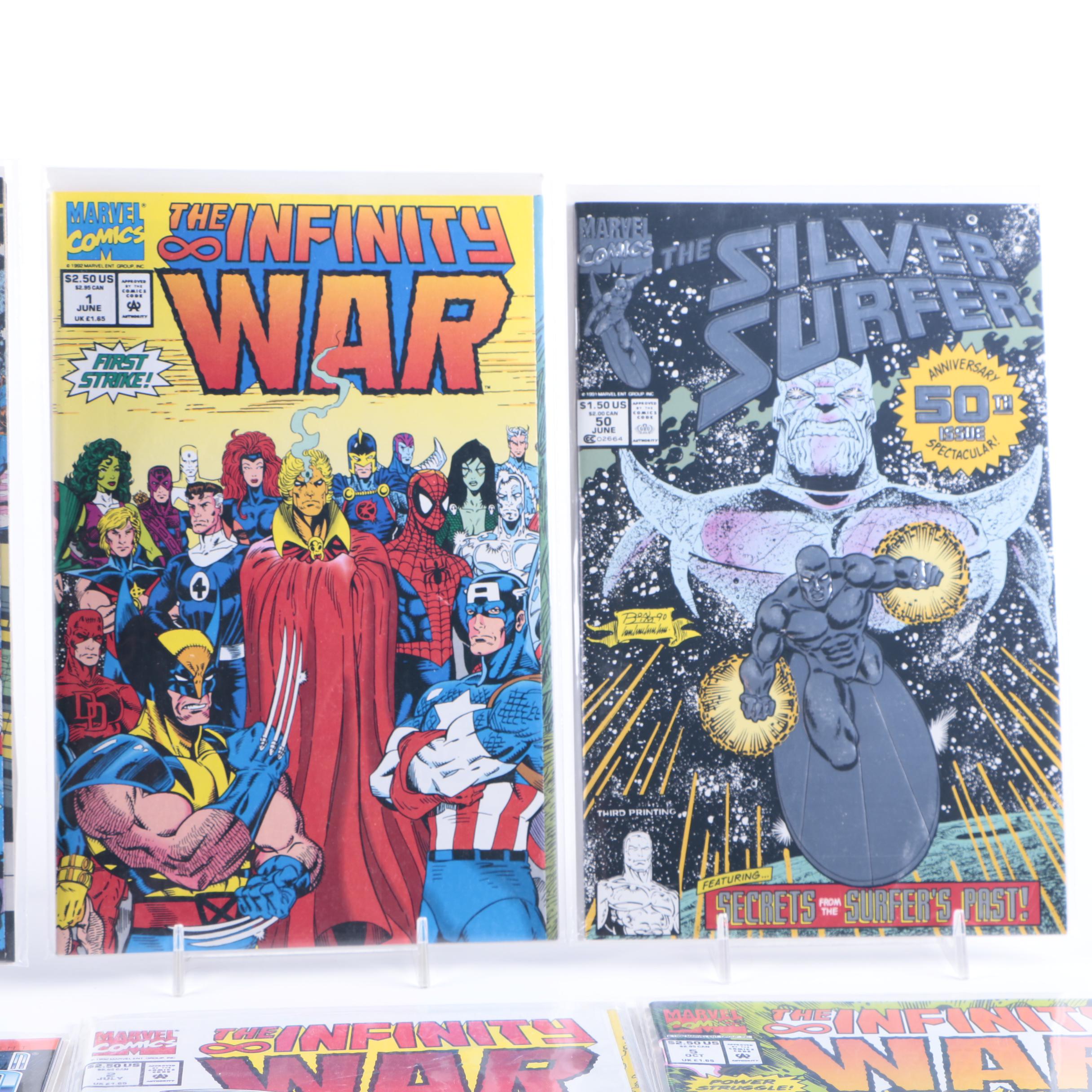 Marvel "Silver Surfer" and "Infinity War" Comics