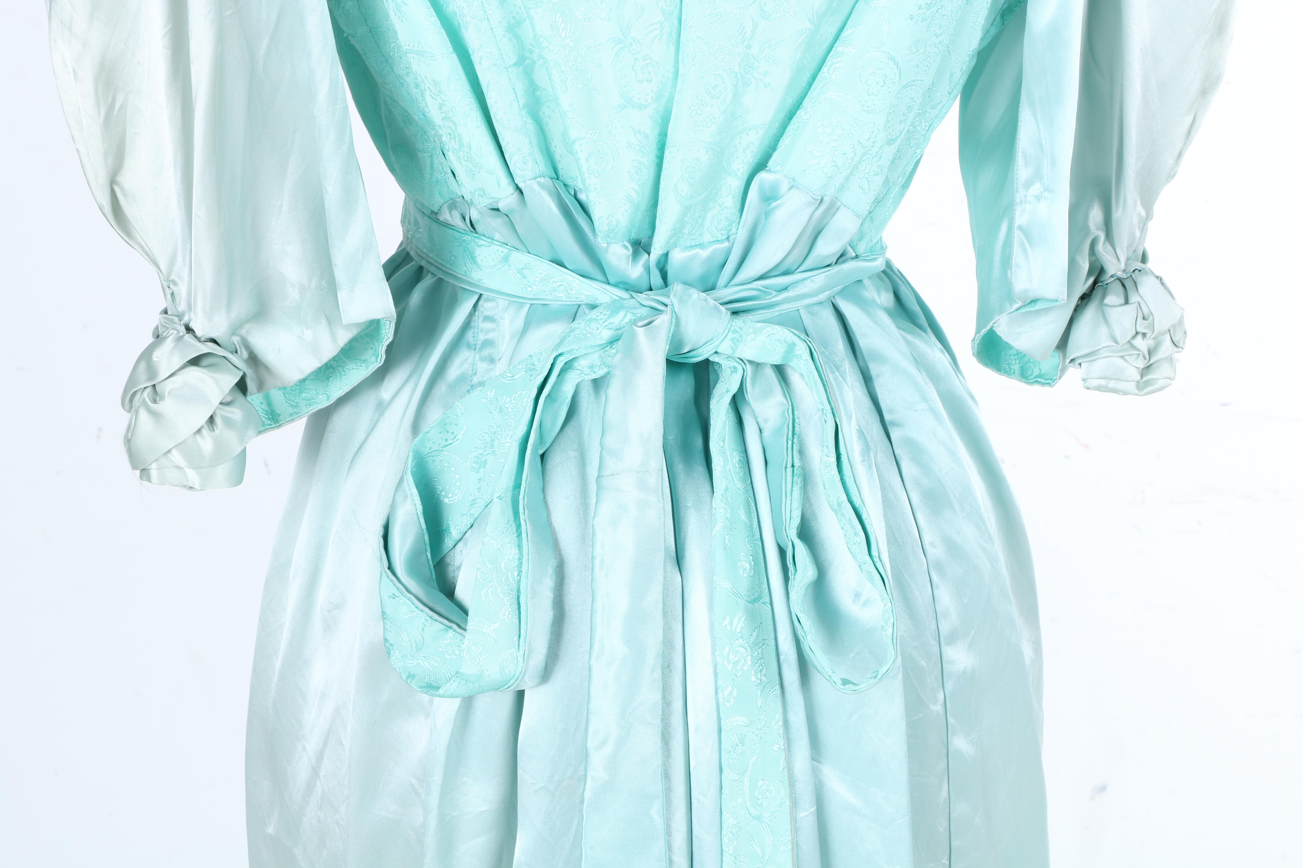 Circa 1980s Blue Floral Dress