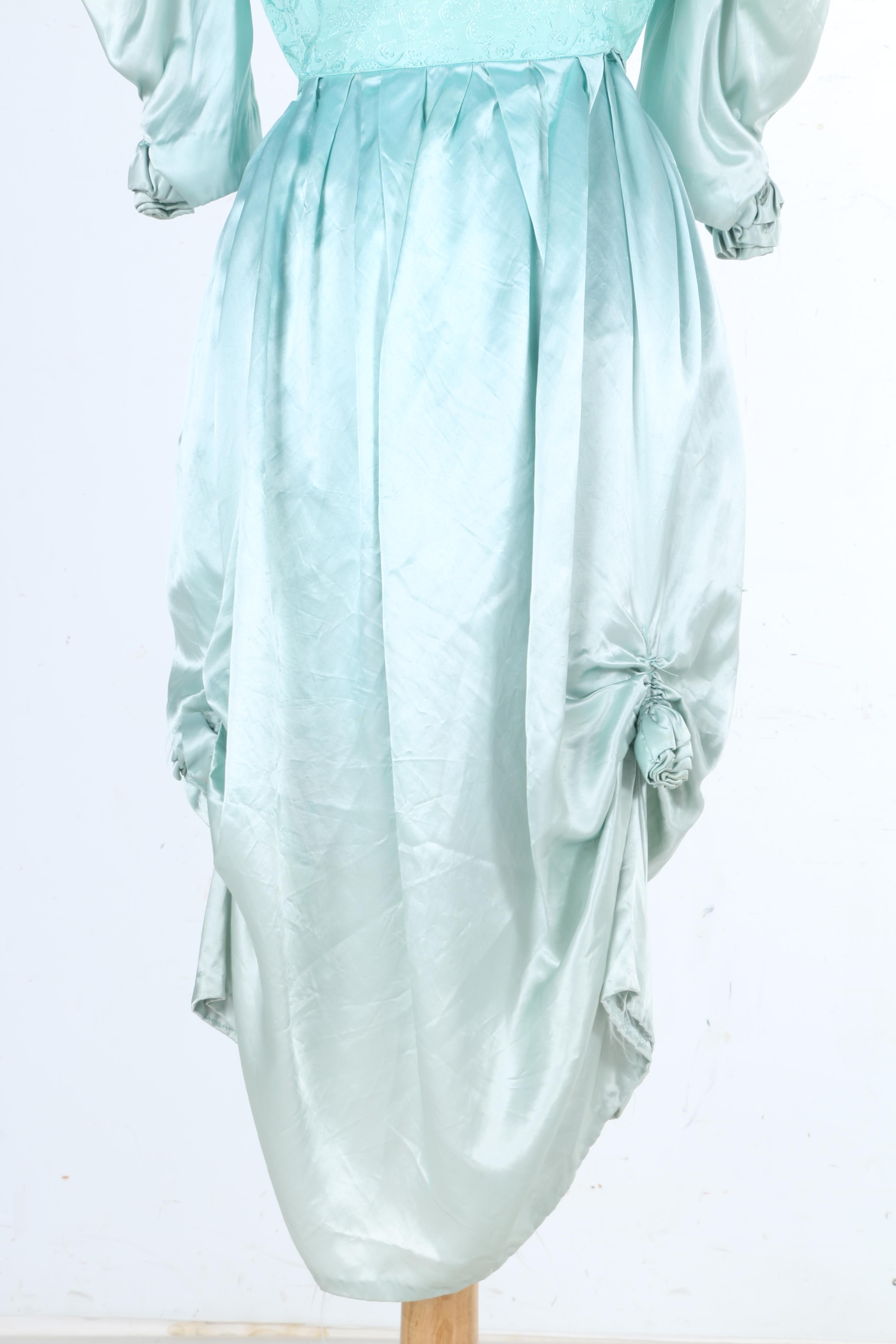 Circa 1980s Blue Floral Dress