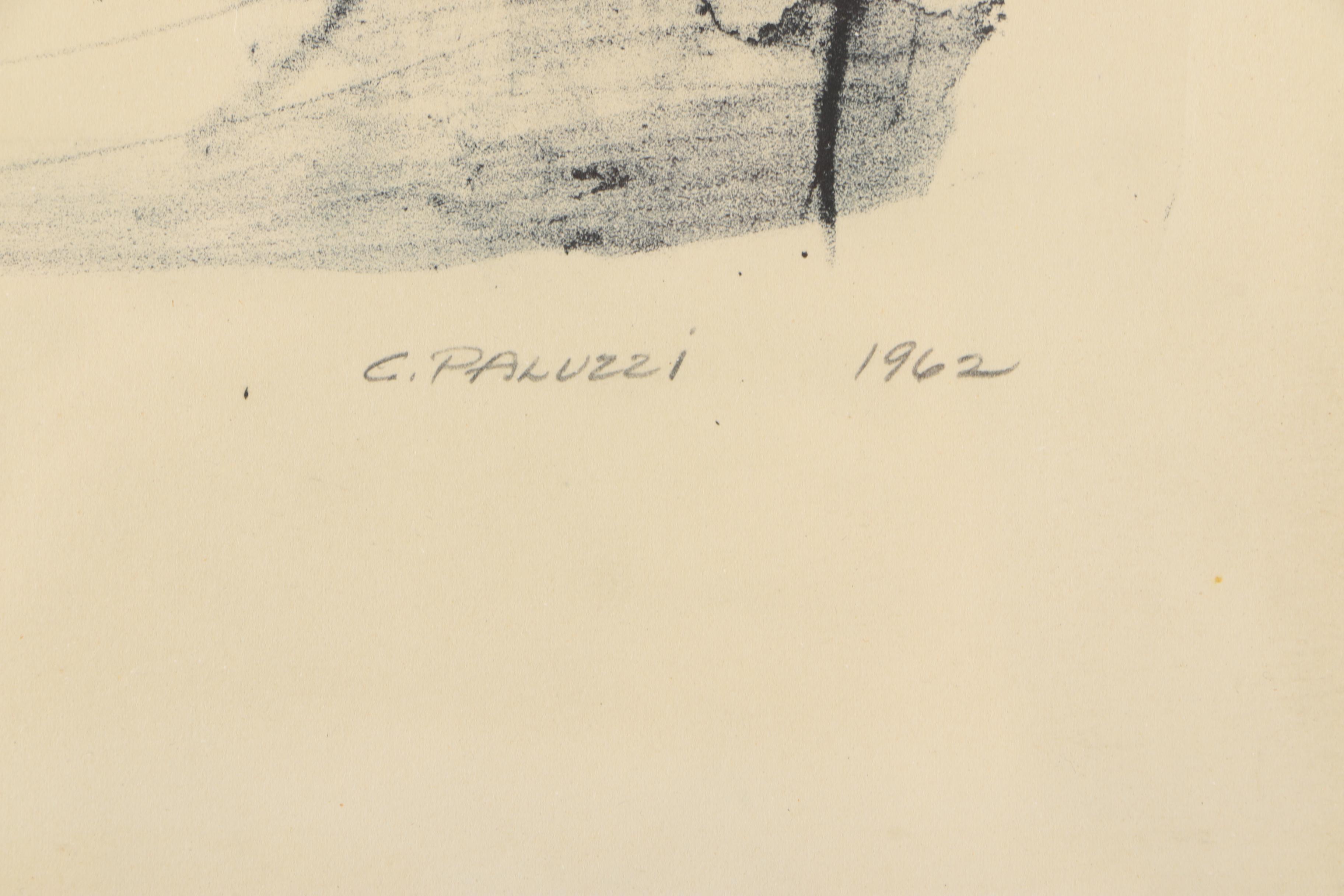 Claudine Paluzzi-Kelsey 1962 Limited Edition Lithograph "Child Study"