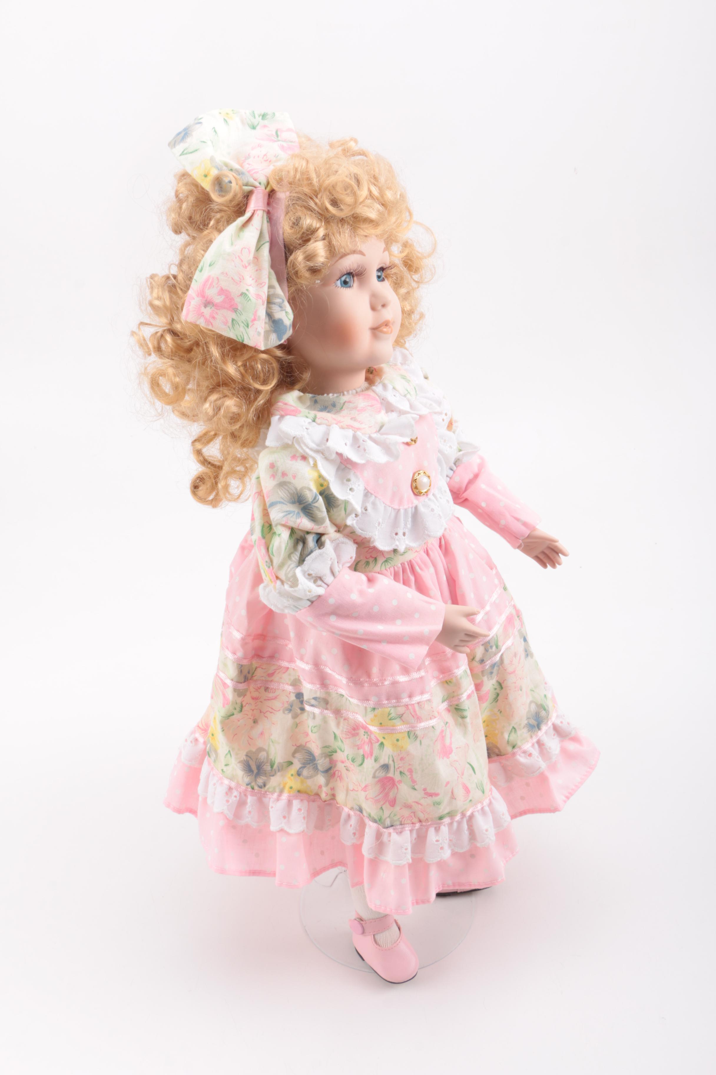 Pair of Porcelain Dolls