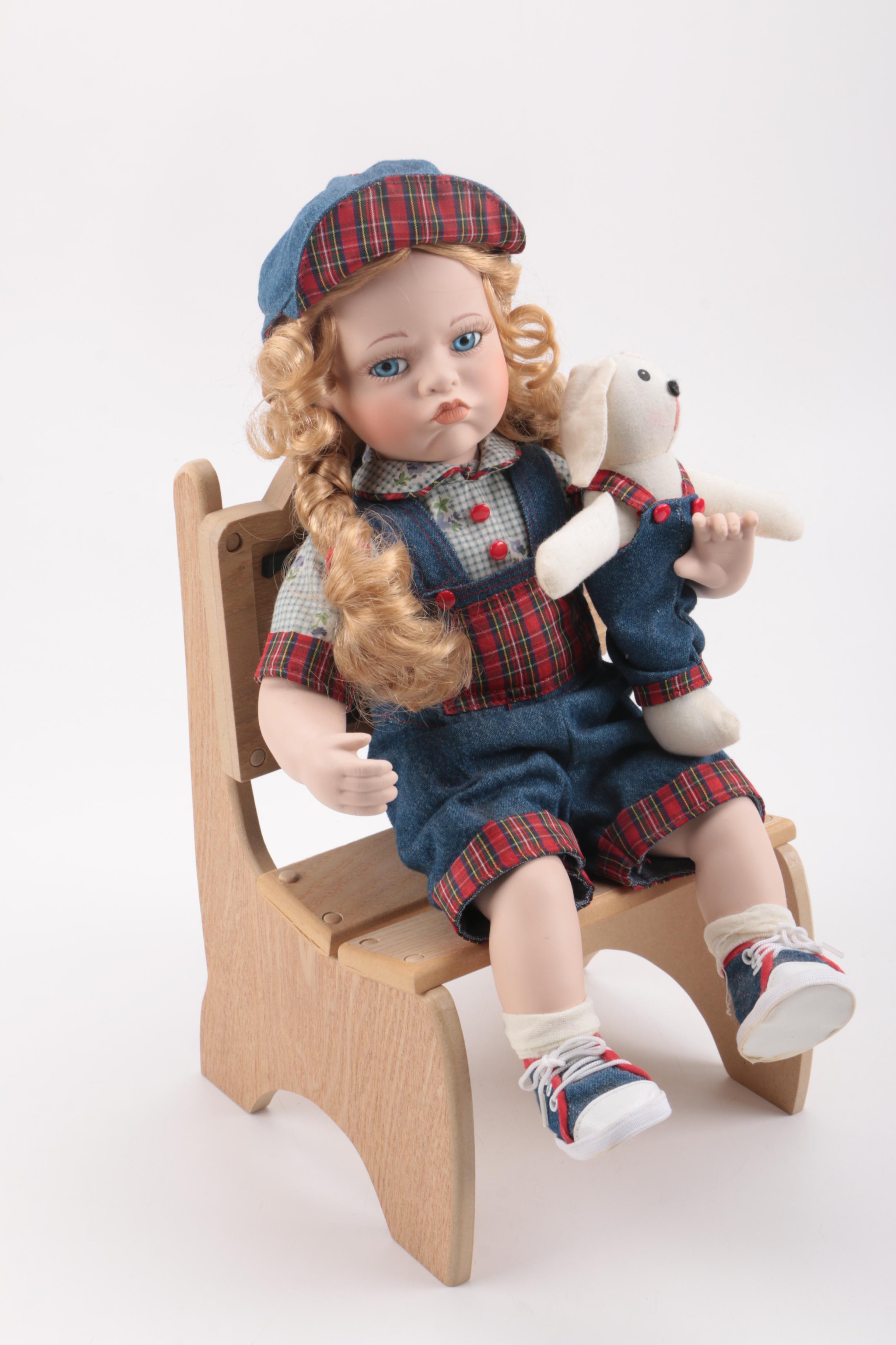 Pair of Porcelain Dolls