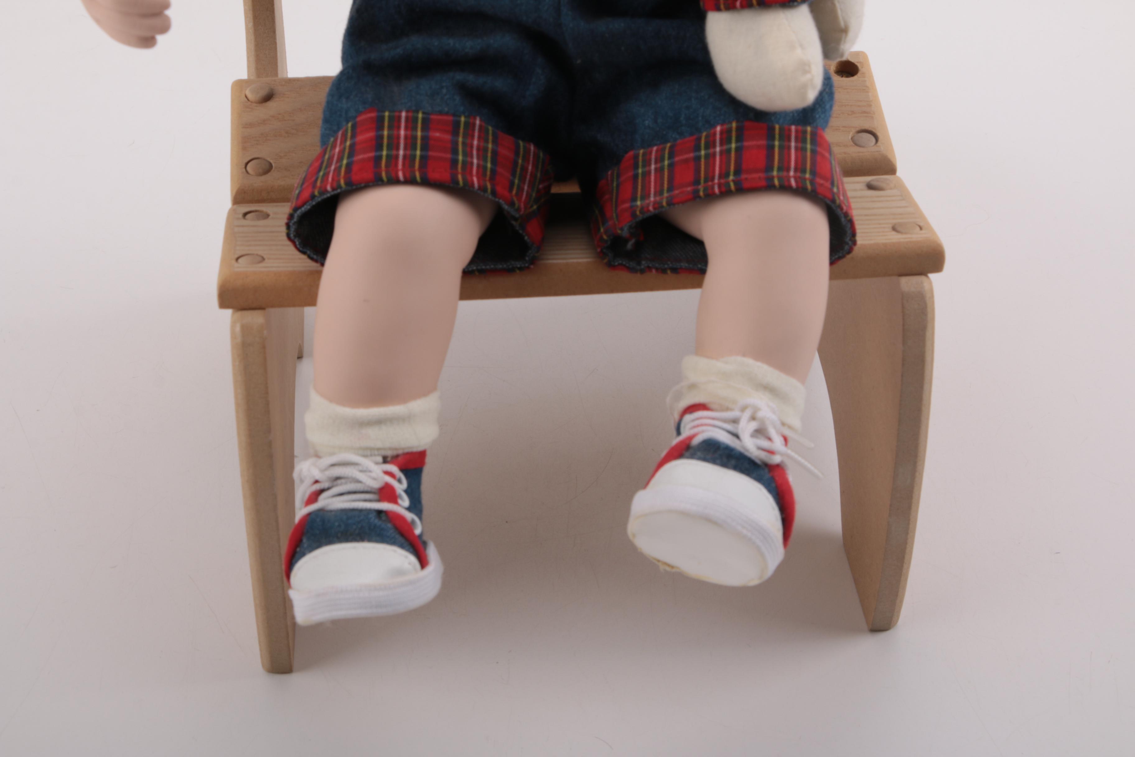 Pair of Porcelain Dolls