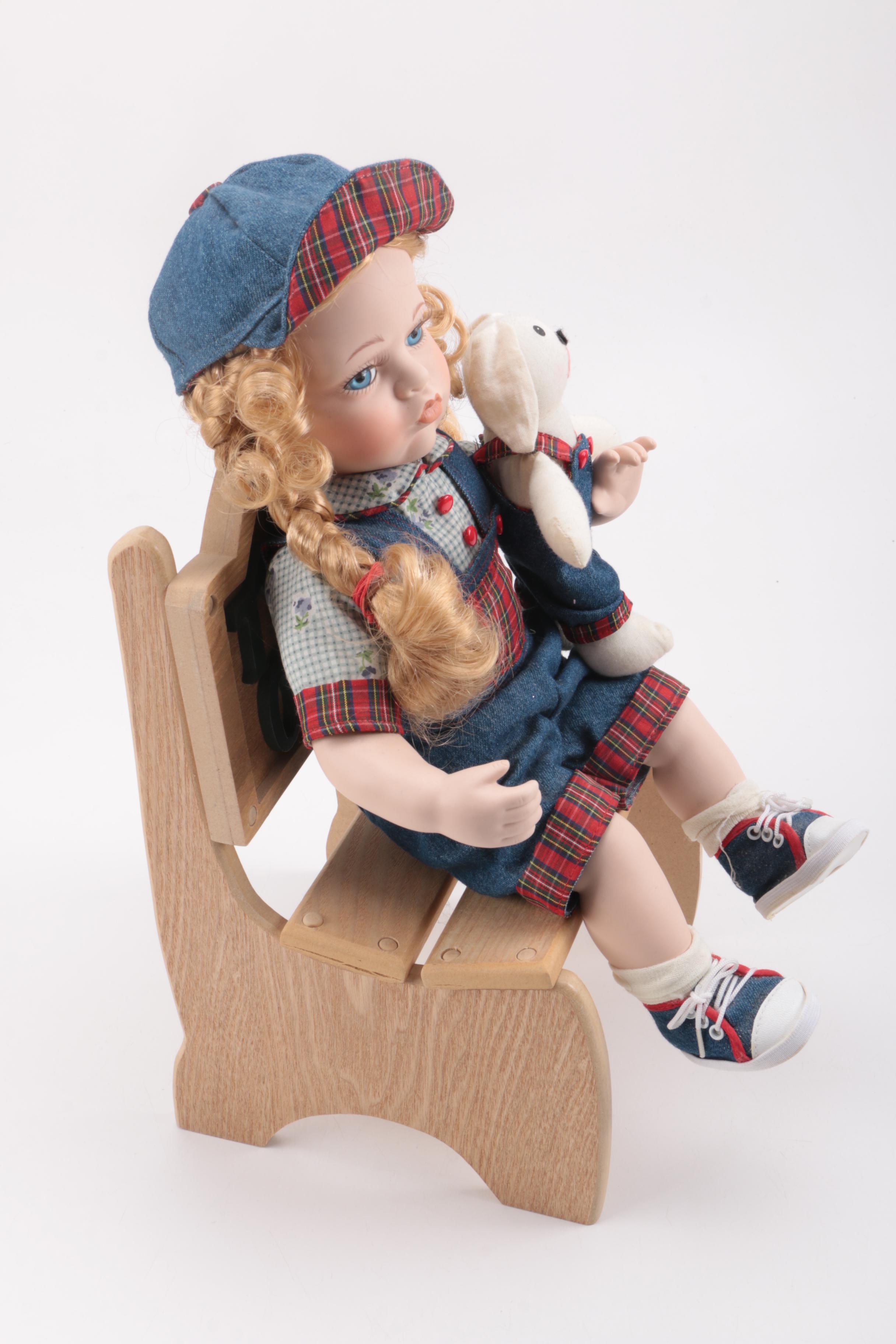 Pair of Porcelain Dolls