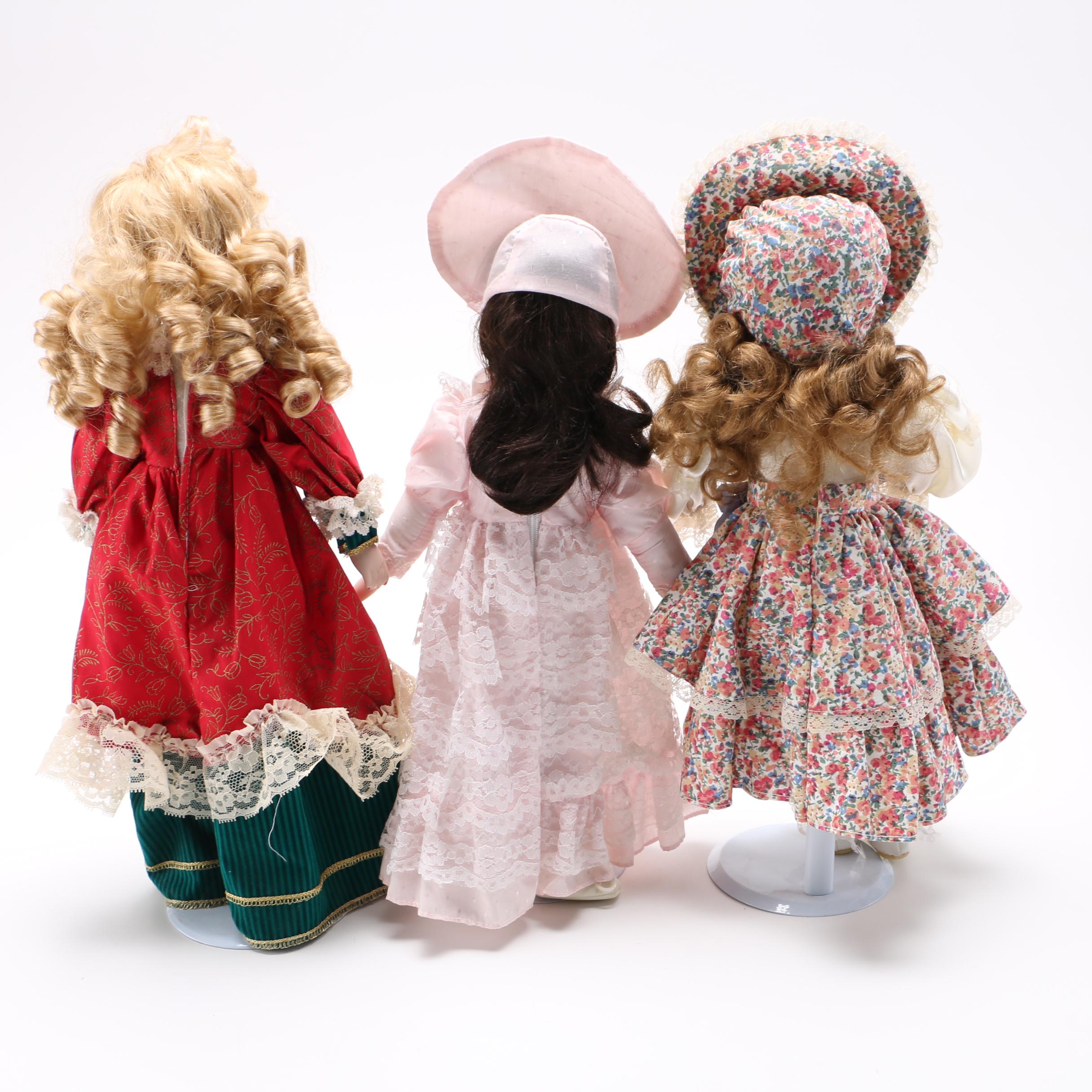 Collection of Porcelain Dolls