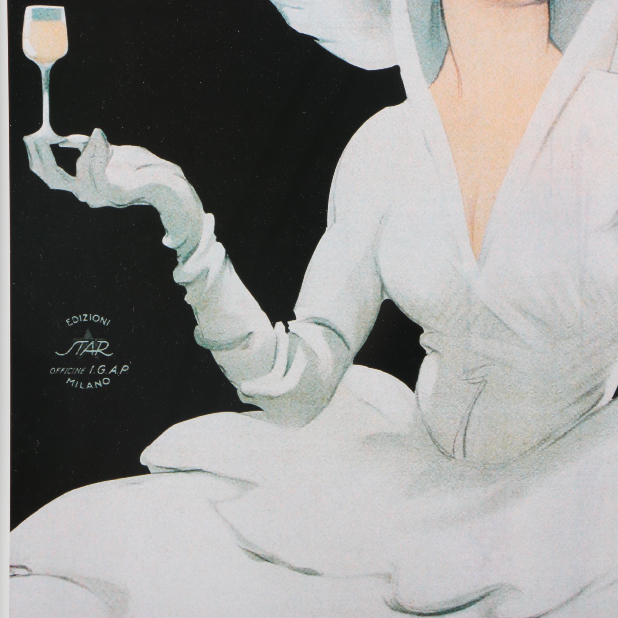 M. Dudovich Martini and Rossi Torino Poster