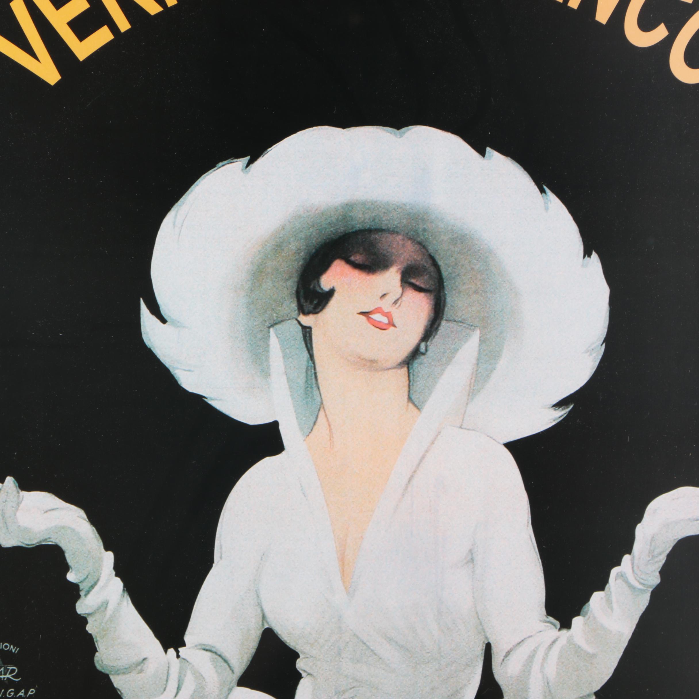 M. Dudovich Martini and Rossi Torino Poster