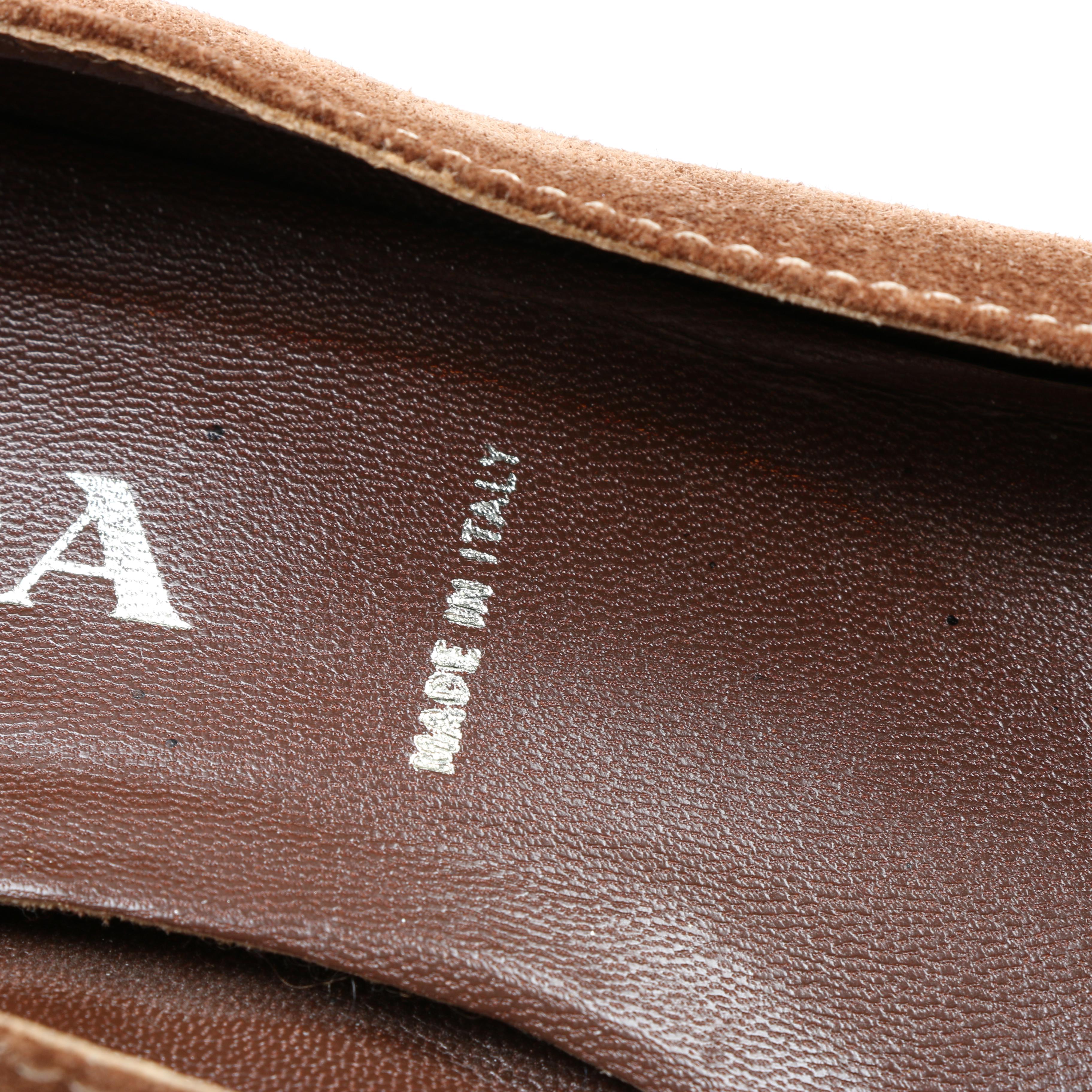 Prada Brown Suede Heels