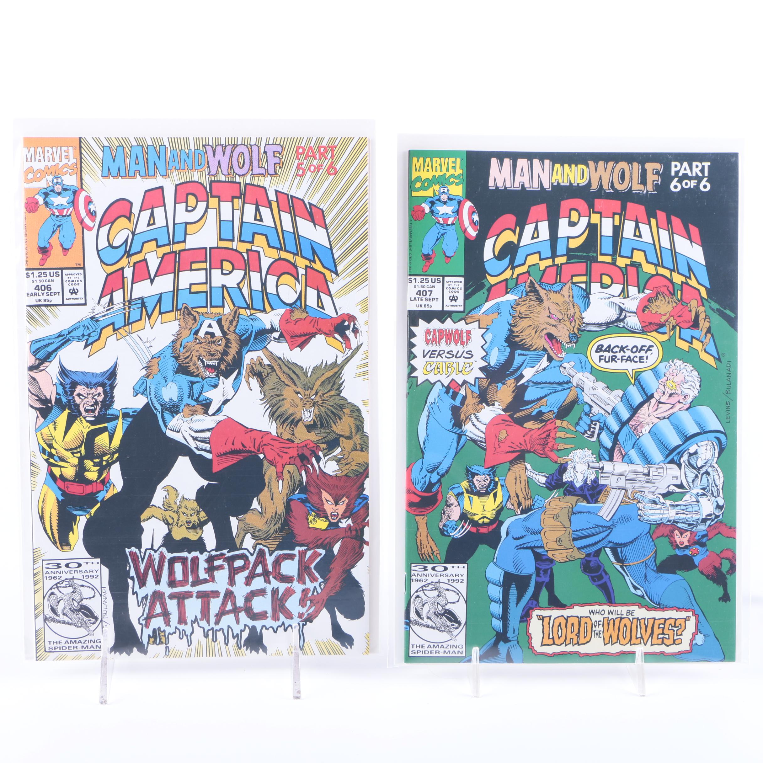 Captain America "Man And Wolf" featuring Wolverine