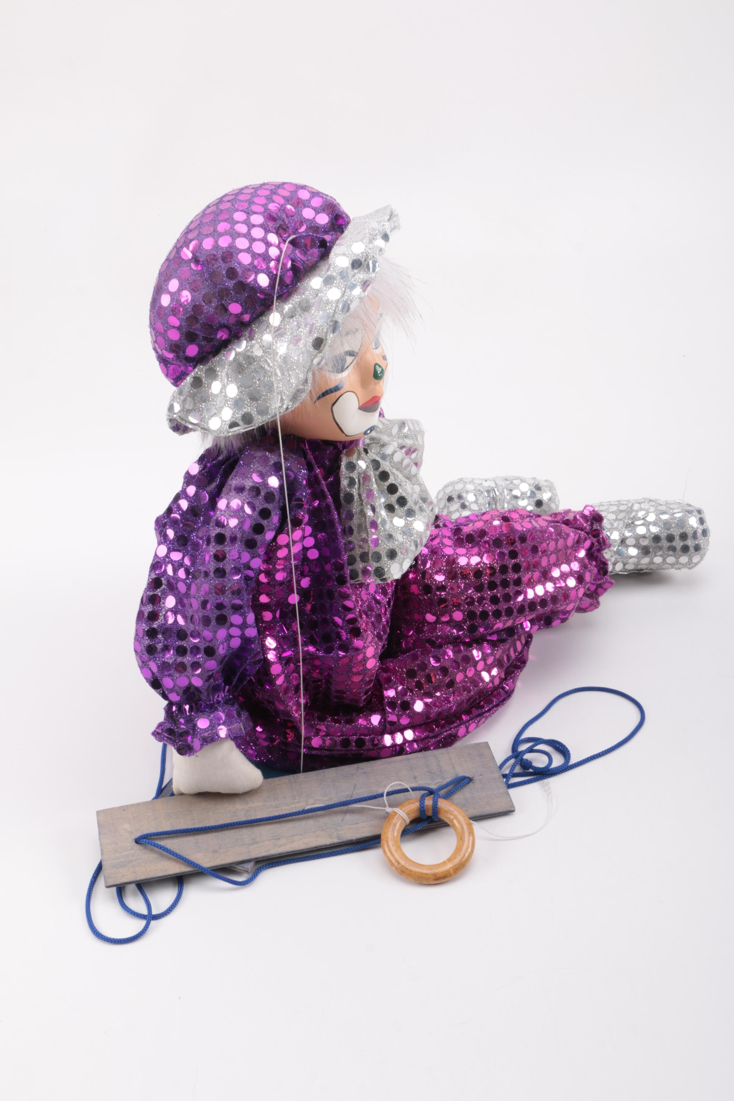 Clown and Harlequin Dolls and Marionettes