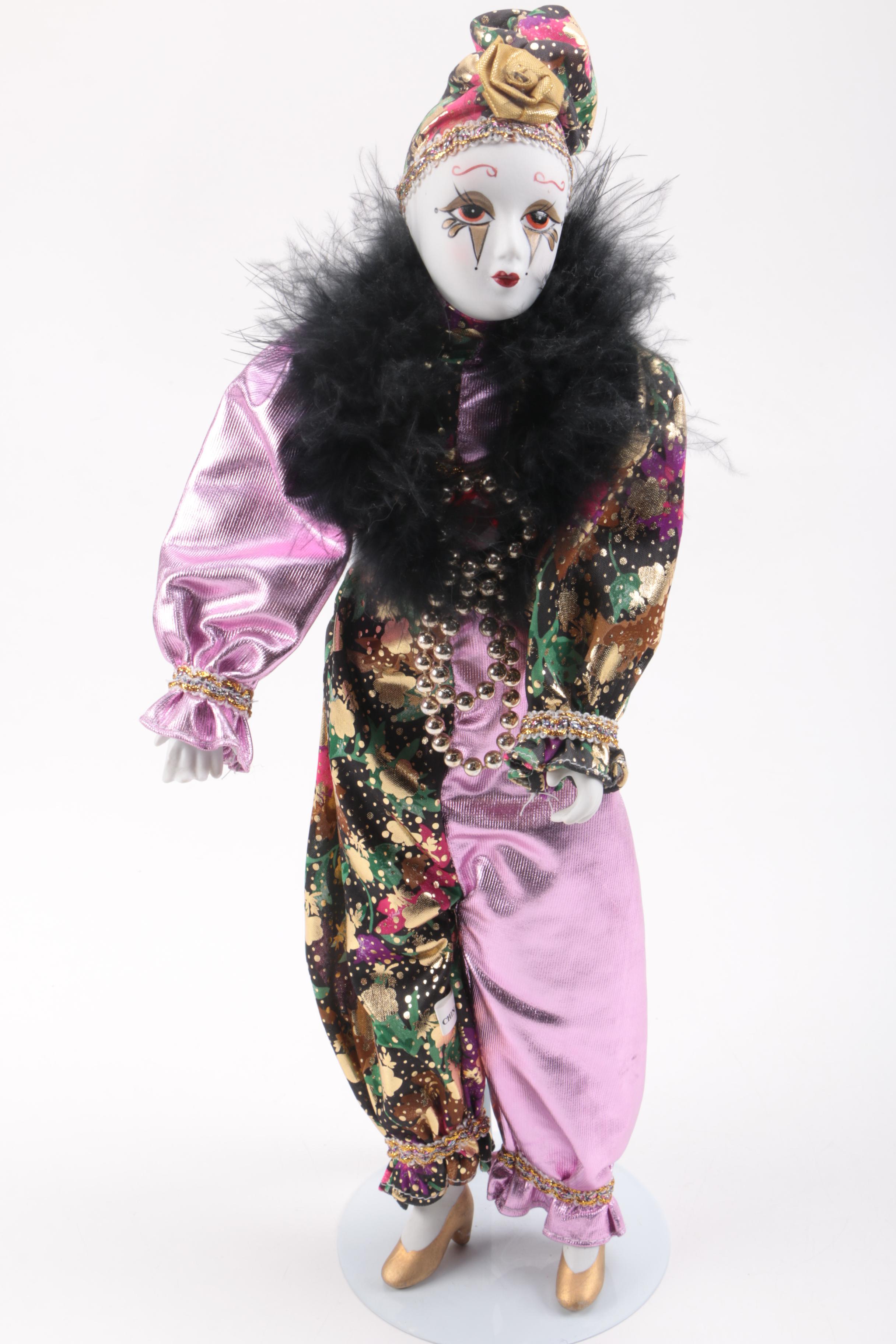 Clown and Harlequin Dolls and Marionettes