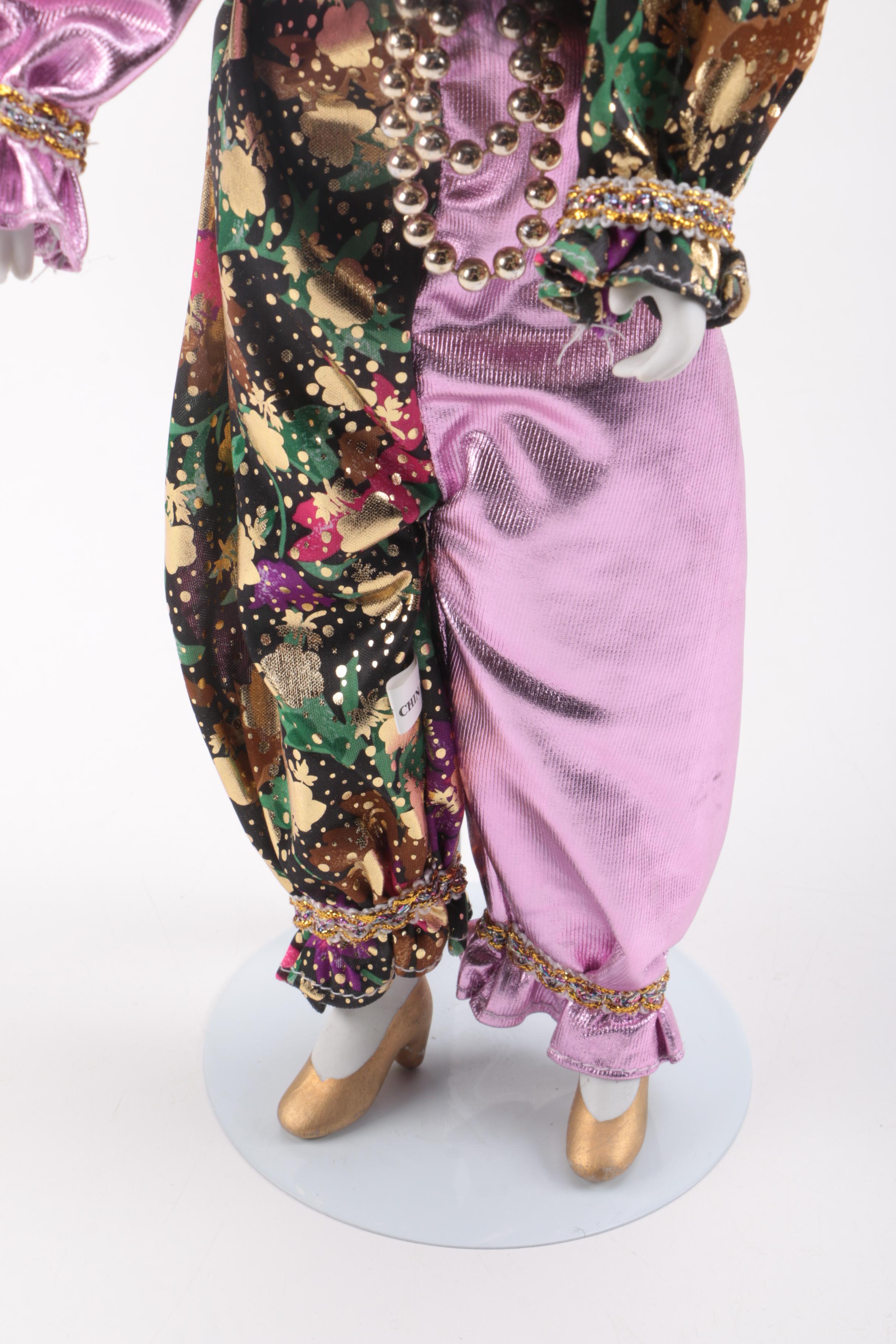 Clown and Harlequin Dolls and Marionettes