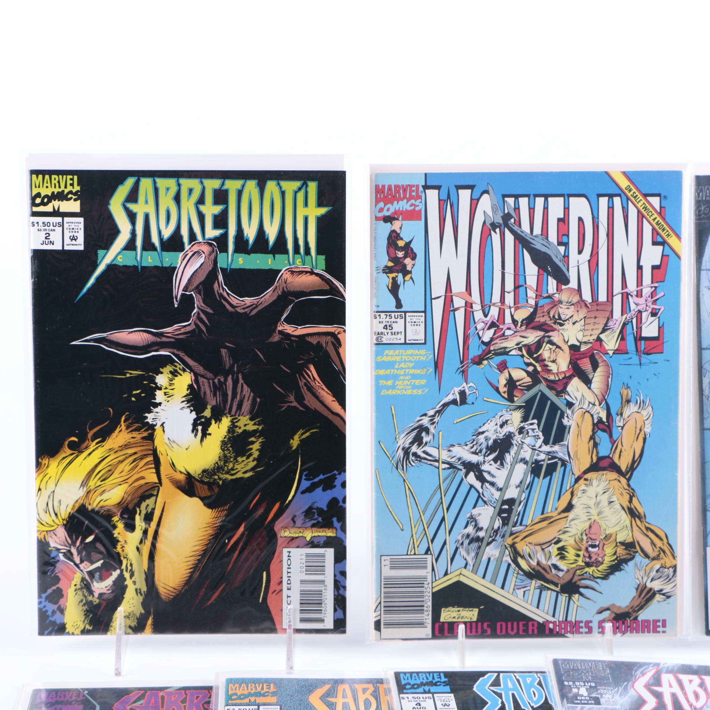 Assorted Comics Featuring "Sabretooth"