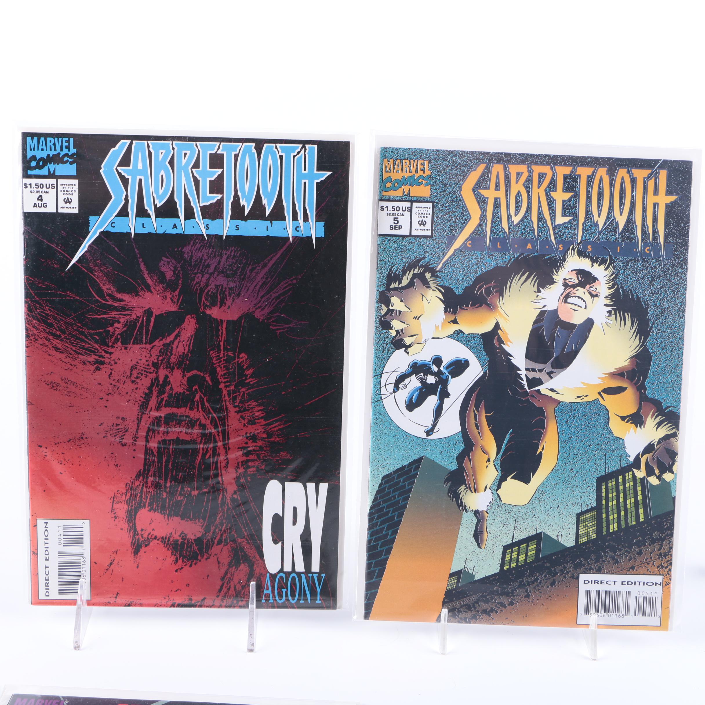 Assorted Comics Featuring "Sabretooth"