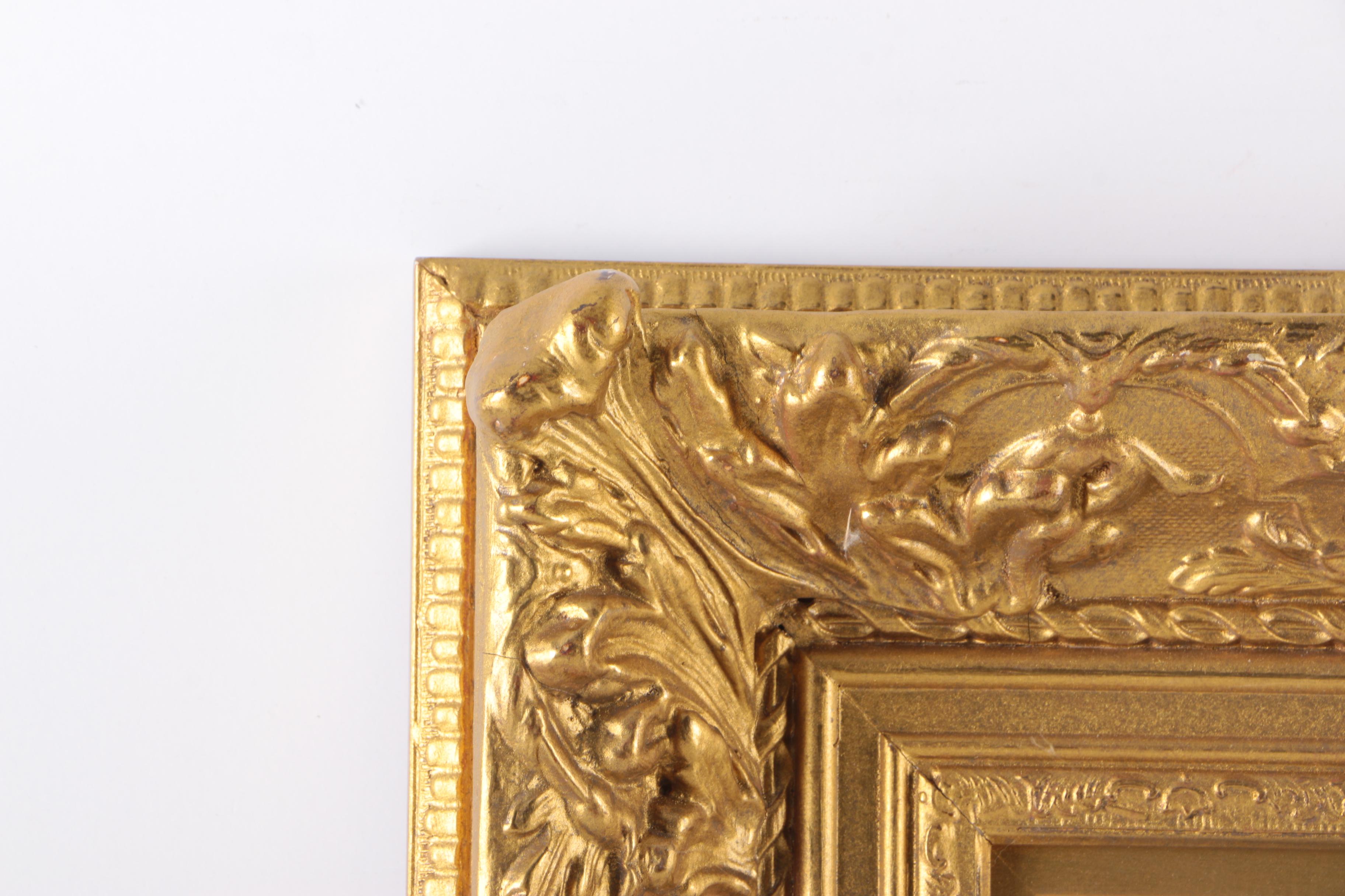 C. Pressit Oil Painting on Panel "Kittens"