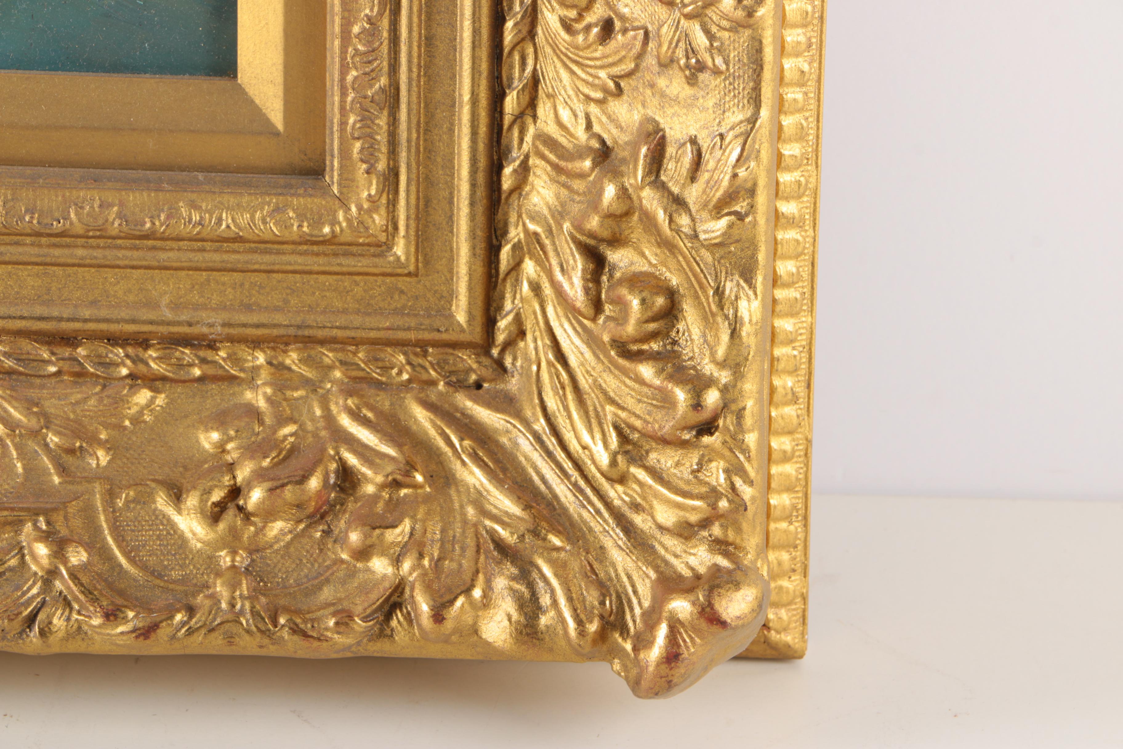 C. Pressit Oil Painting on Panel "Kittens"