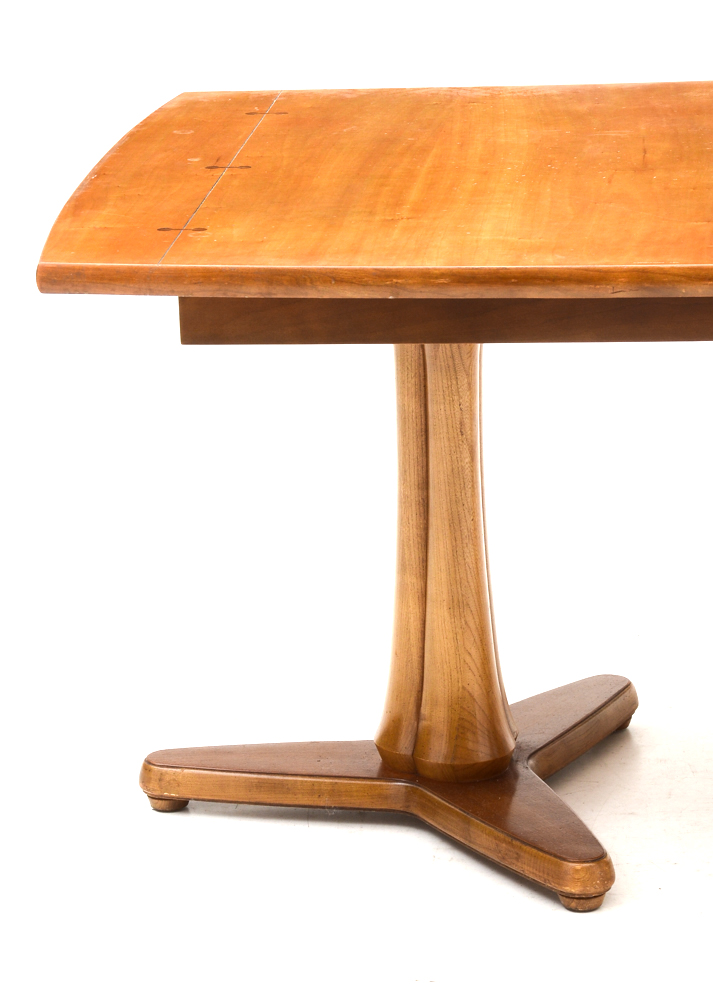 Mid Century Double Pedestal Dining Table