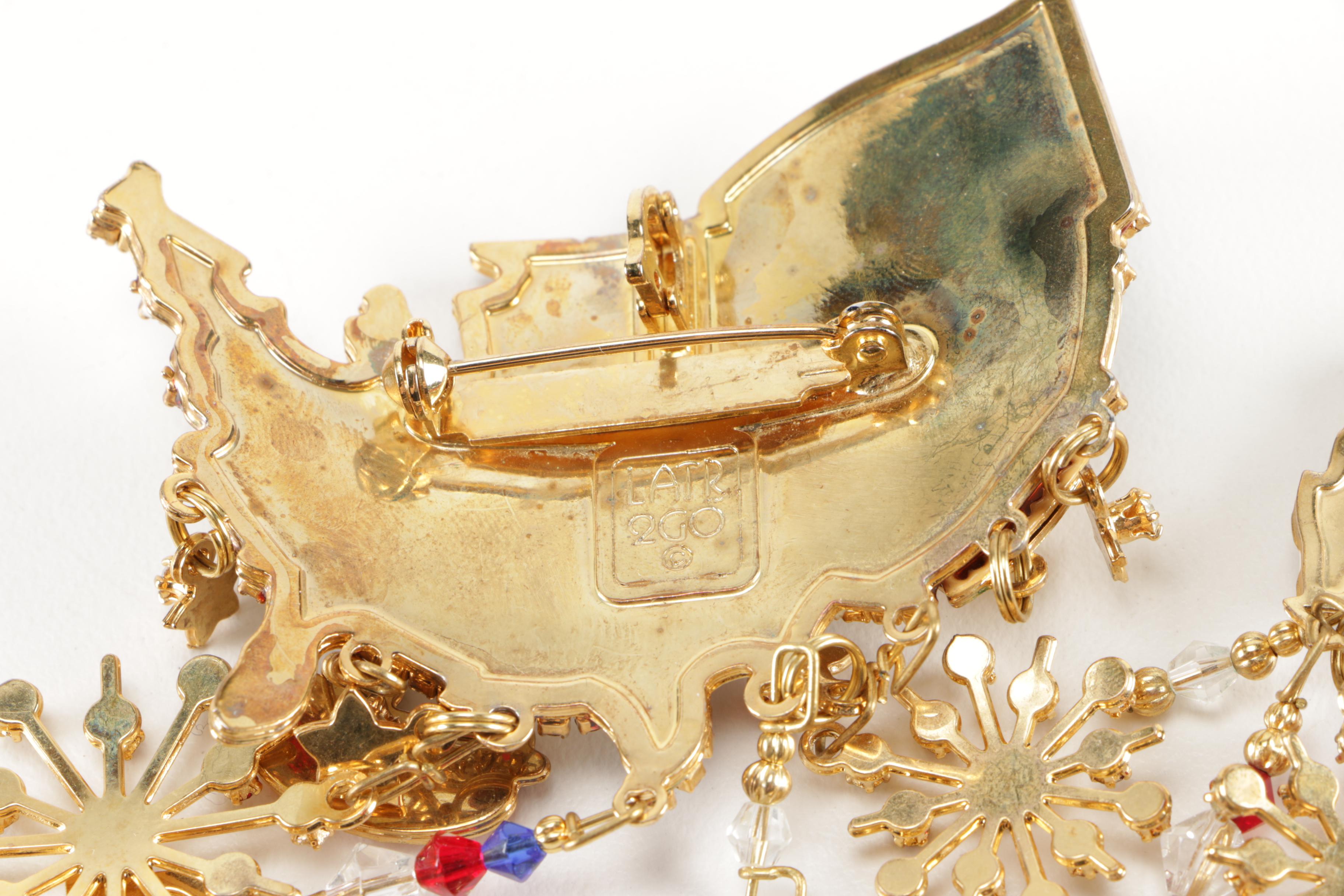 Patriotic Jewelry Including Christopher Radko and Kenneth Jay Lane