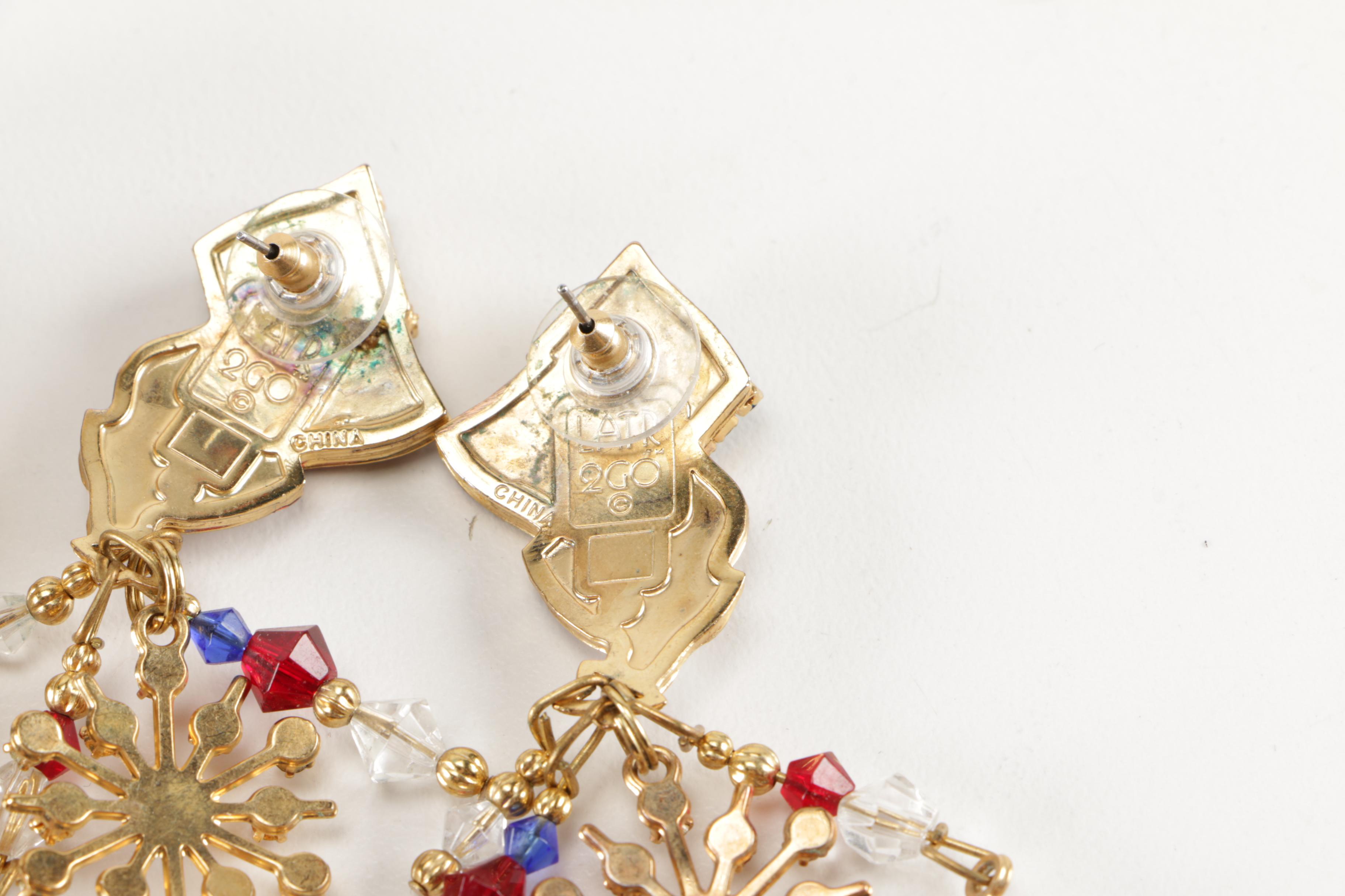 Patriotic Jewelry Including Christopher Radko and Kenneth Jay Lane