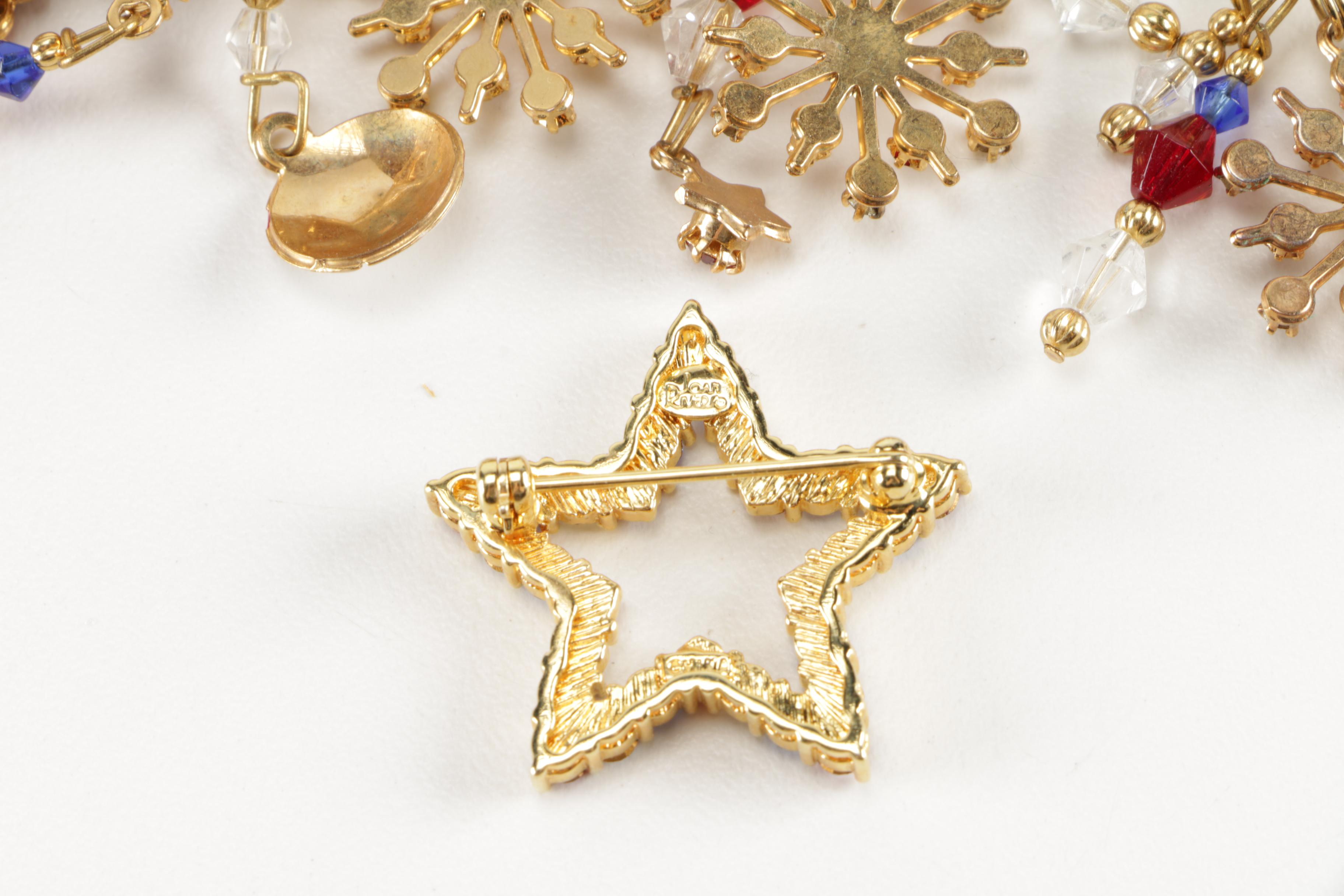 Patriotic Jewelry Including Christopher Radko and Kenneth Jay Lane