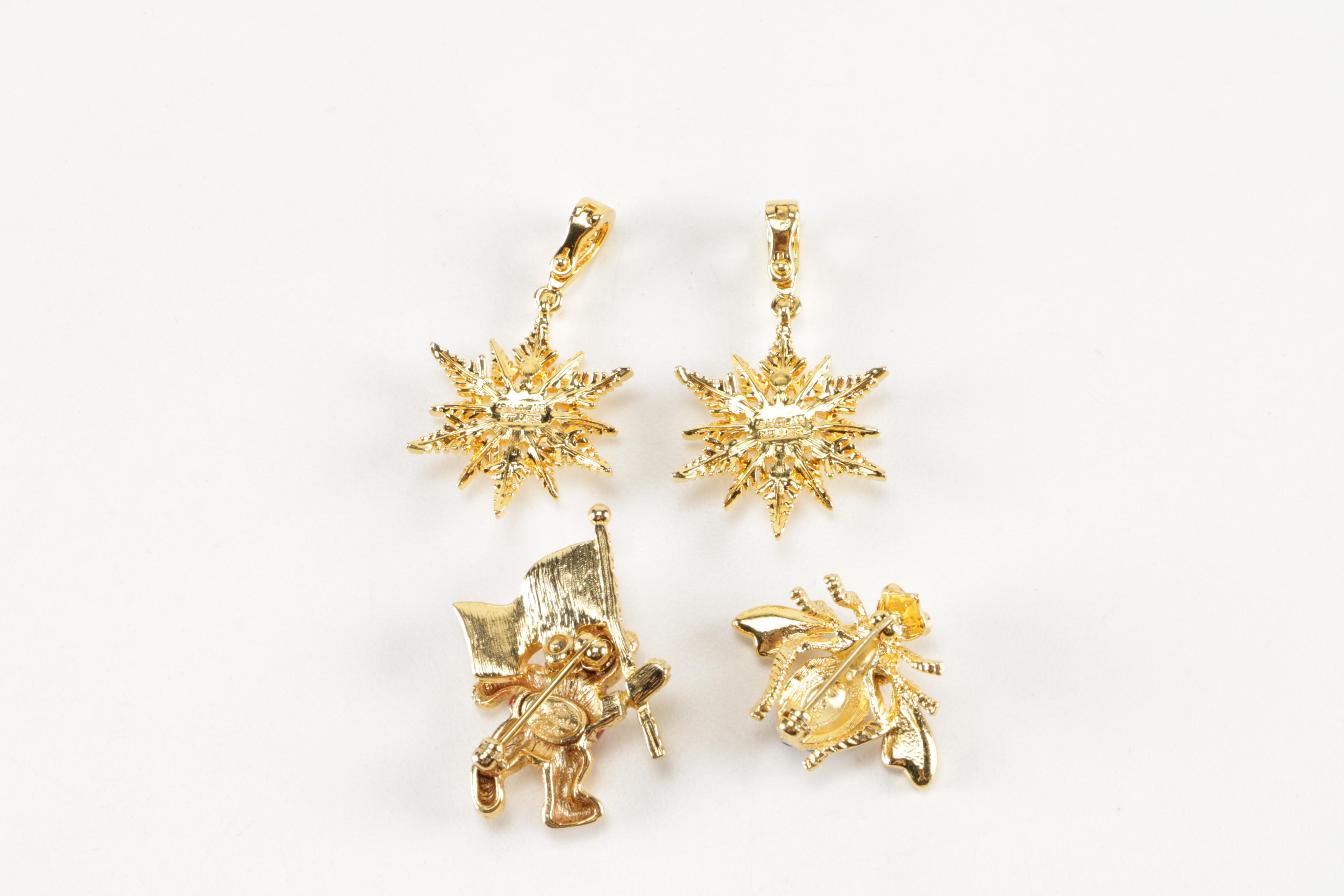 Patriotic Jewelry Including Christopher Radko and Kenneth Jay Lane