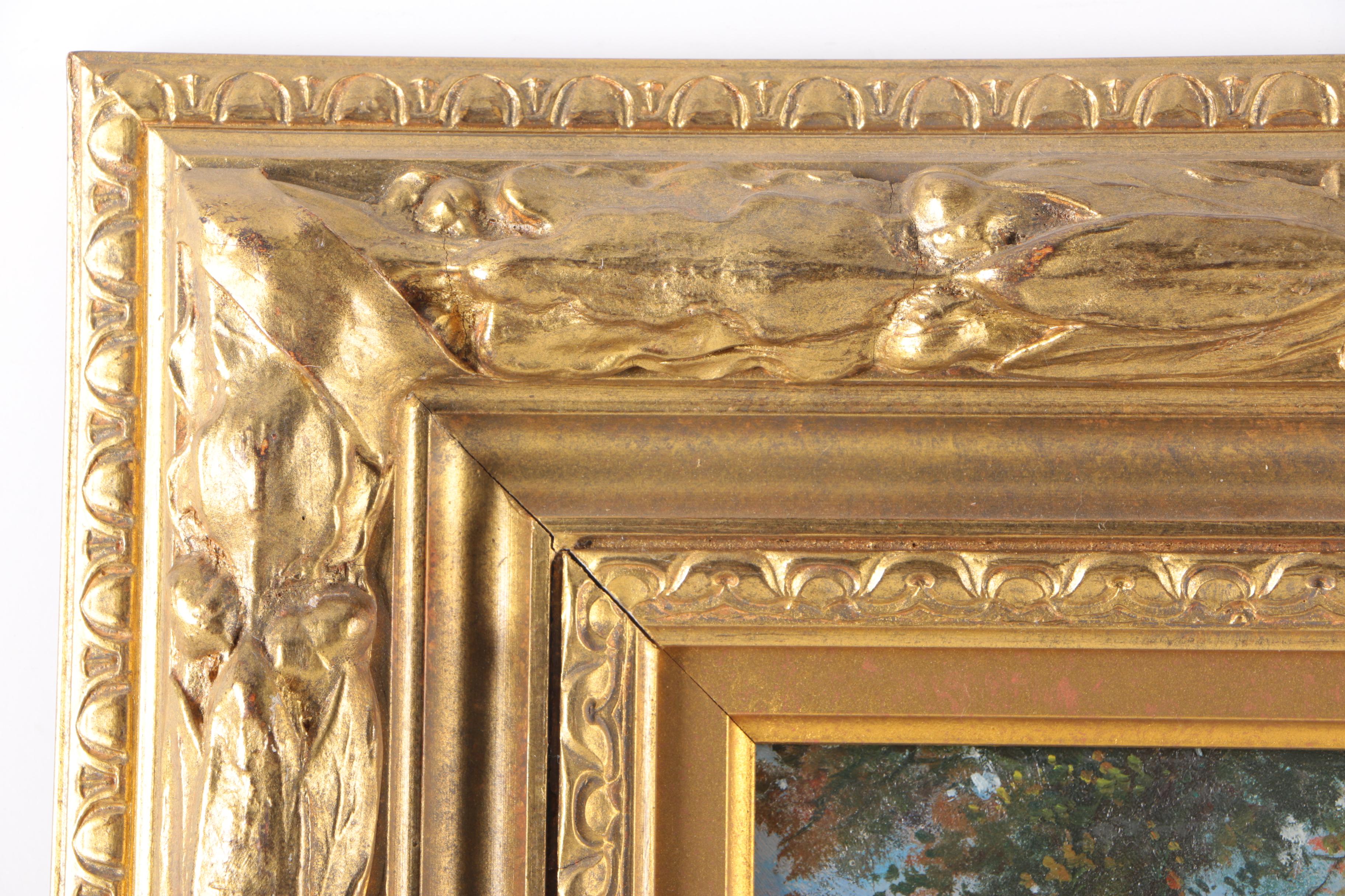 Horton Oil Painting on Board Hunting Scene