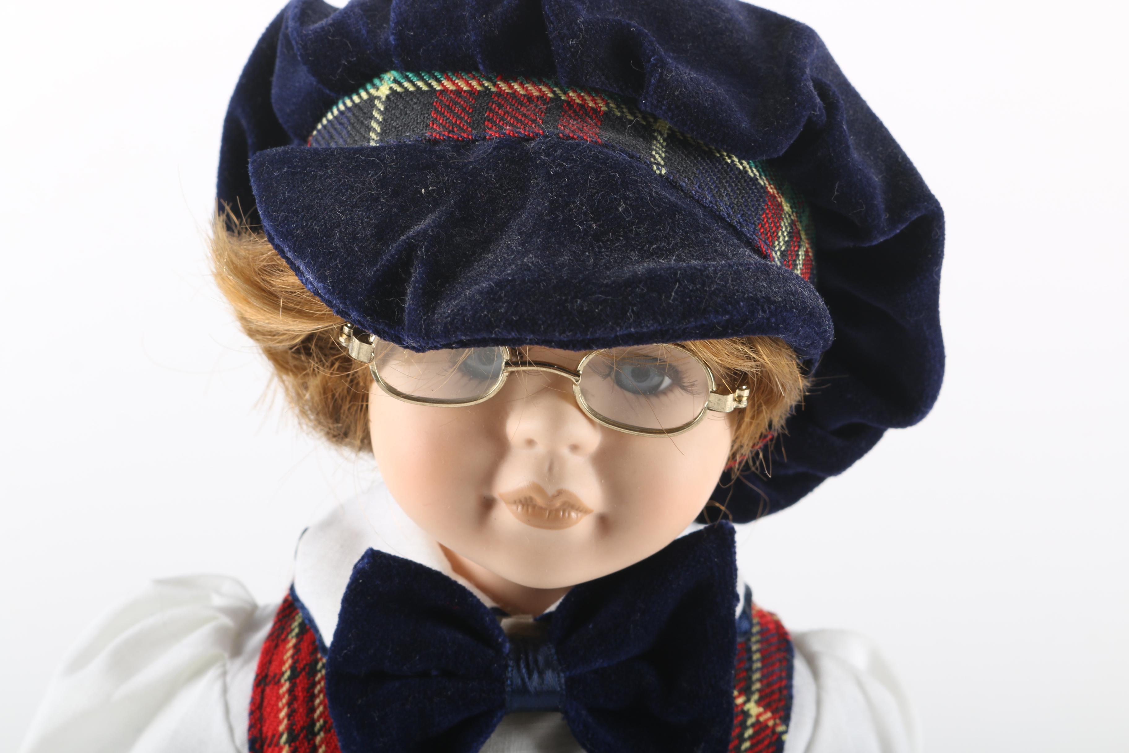 Pair of Porcelain Doll Violinist