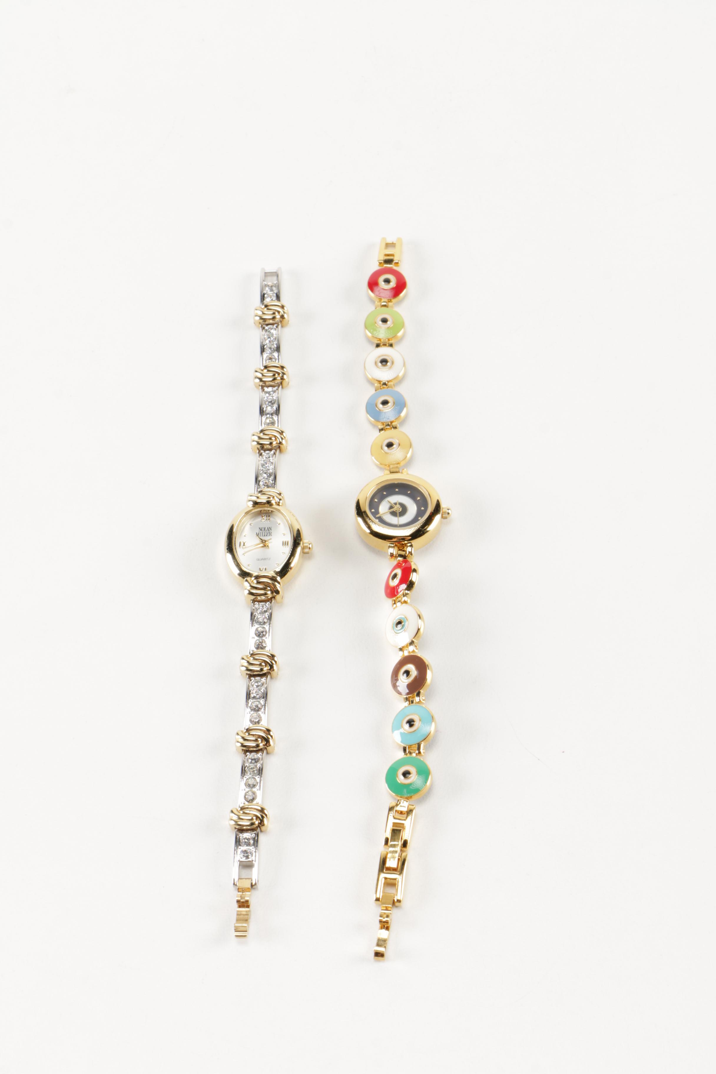 Watches, Necklaces and a Locket Including Nolan Miller