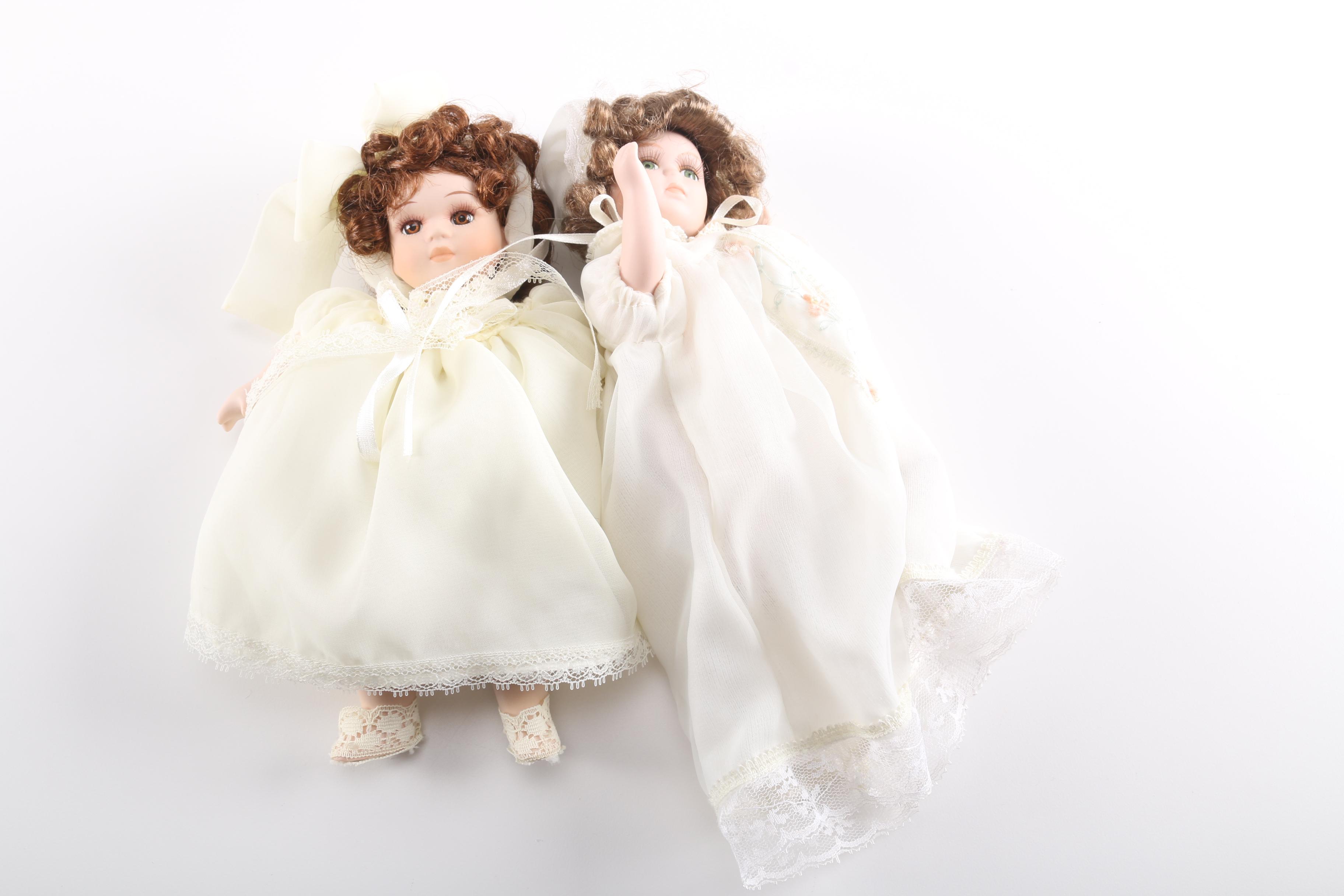 Collection of Porcelain Dolls