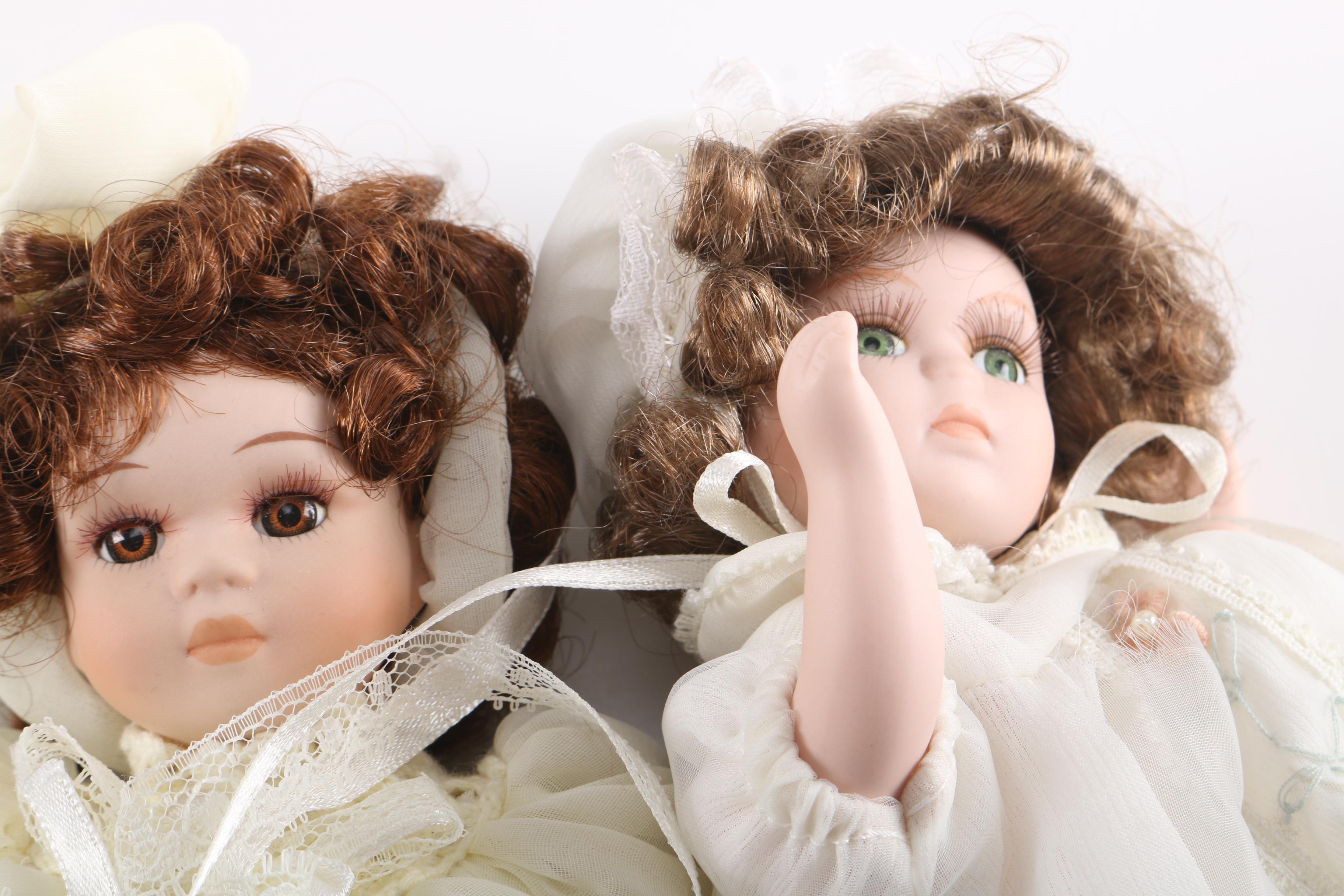 Collection of Porcelain Dolls